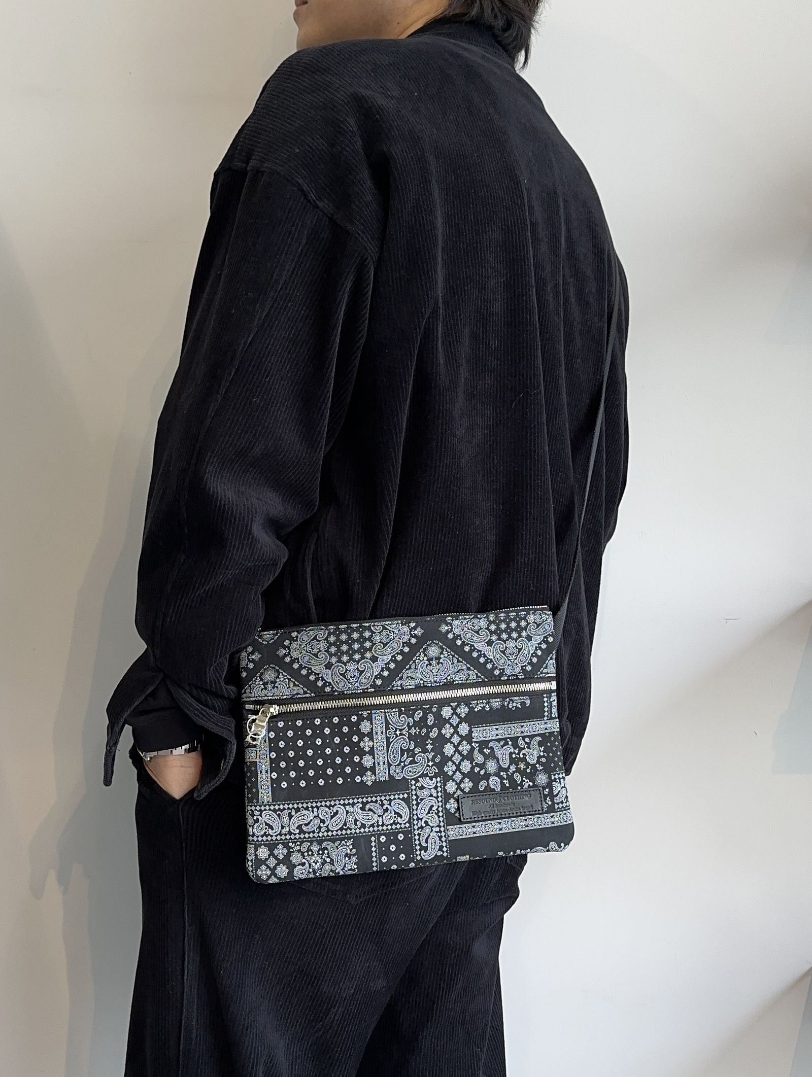RESOUND CLOTHING - VINTAGE BANDANA SACOCHE / RC17-BAG-003