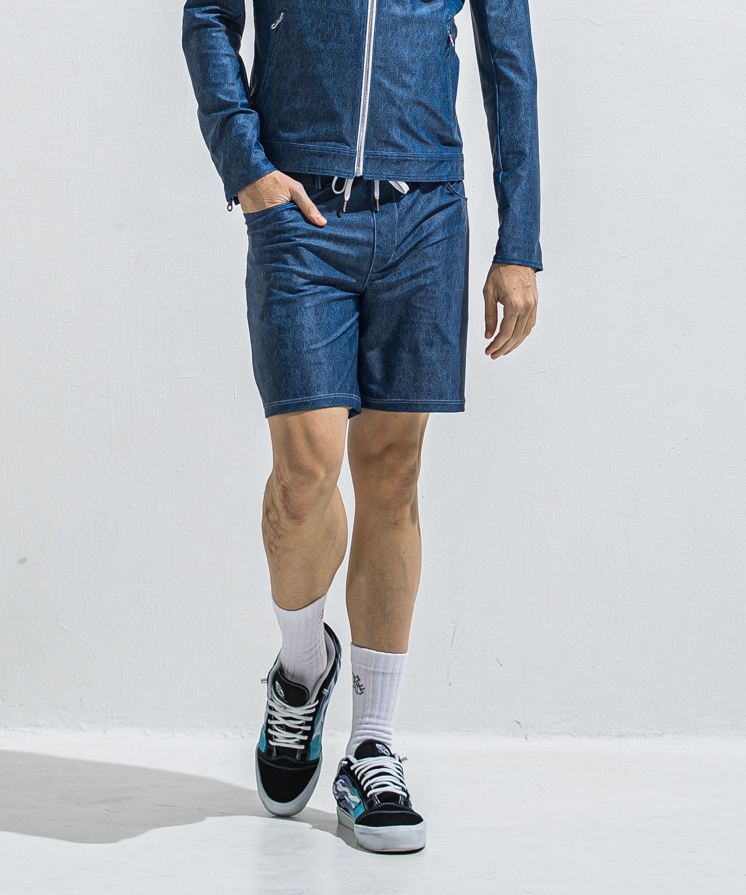 RUSH SHORTS / RC40-HP-003 / ラッシュガードデニムショーツ / ダークインディゴ (5月下旬入荷予定)