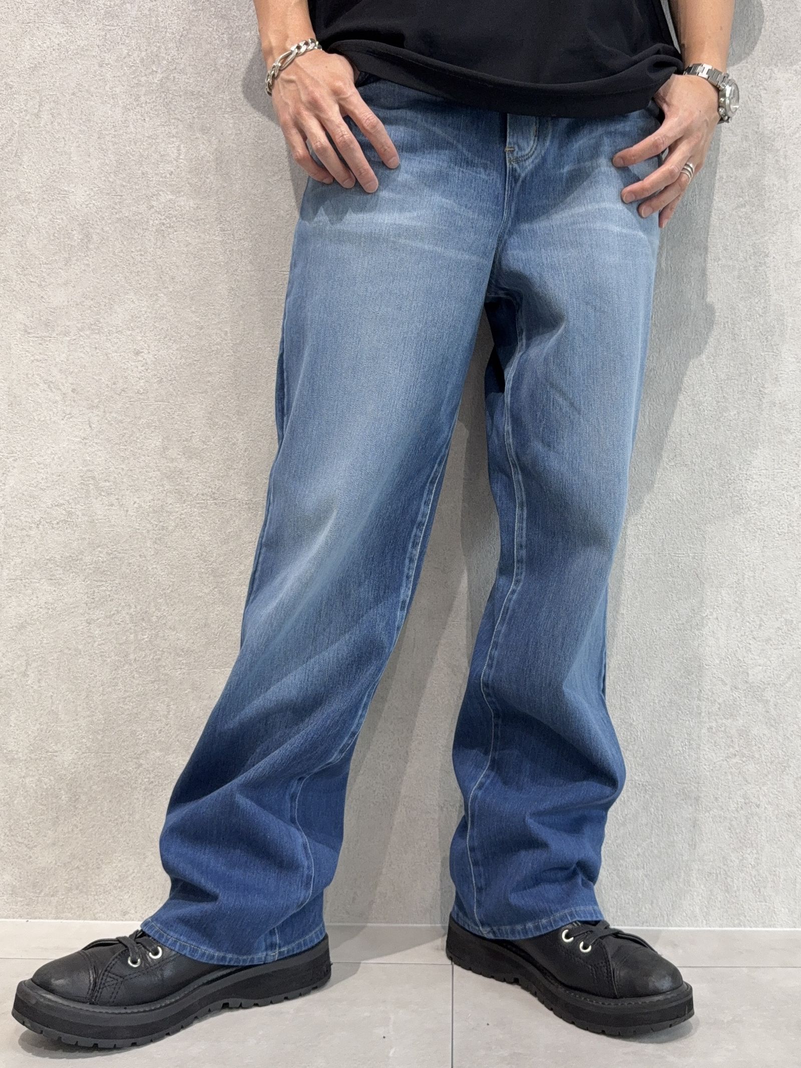 KING DENIM JERSEY / RC37-ST-005 / デニムジャージ バギーワイドパンツ / ライトインディゴ