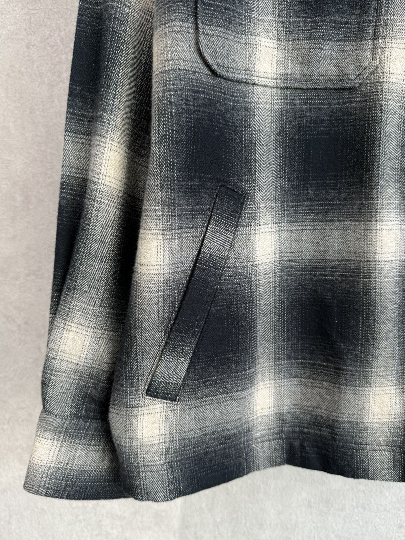 FLANNEL CHECK JK / RC38-JK-007 / フランネルチェックCPOジャケット / ブラック
