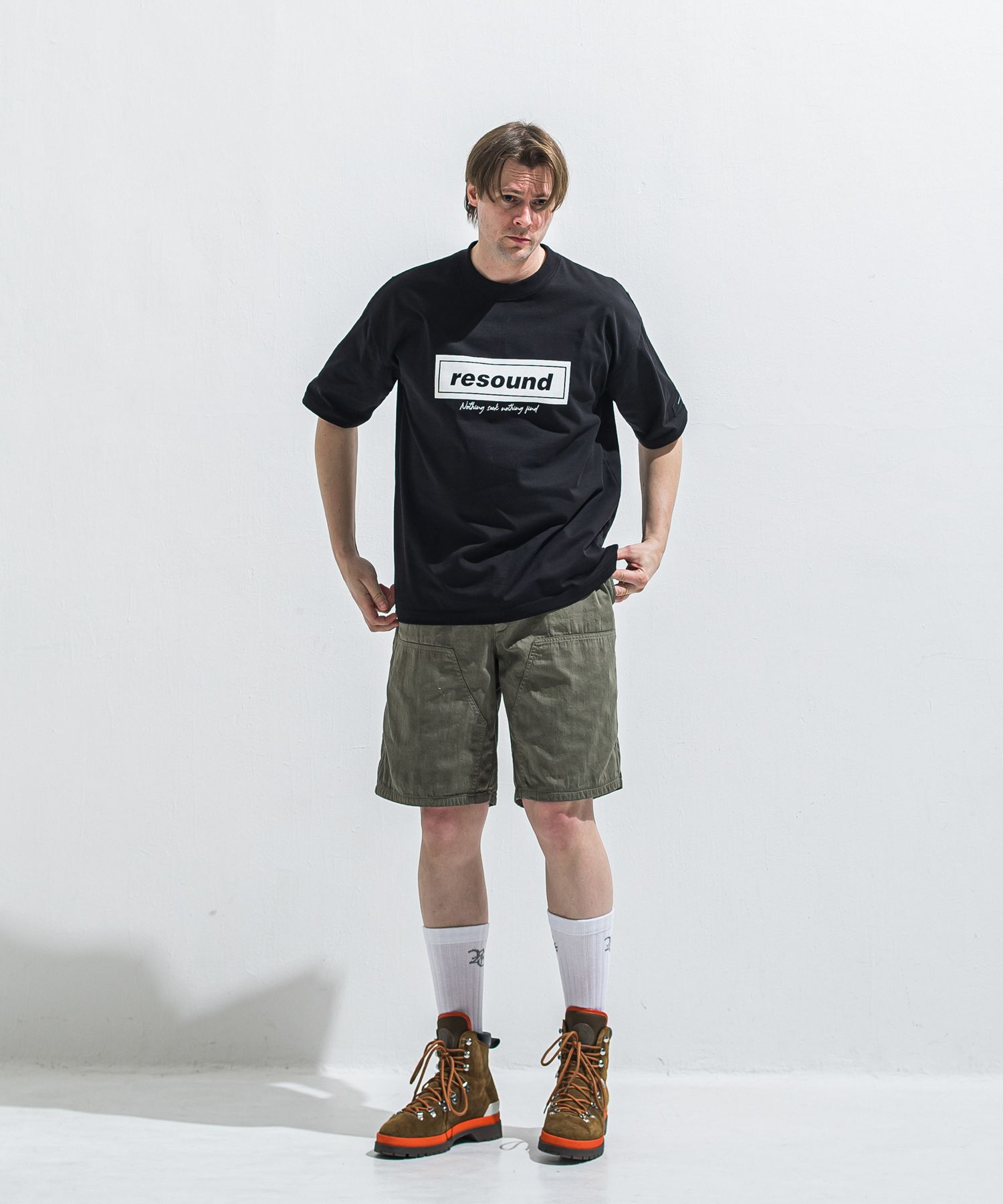 BOX OVER TEE / RC40-T-007 / ボックスロゴビッグTシャツ / ブラック (5月中旬入荷予定)