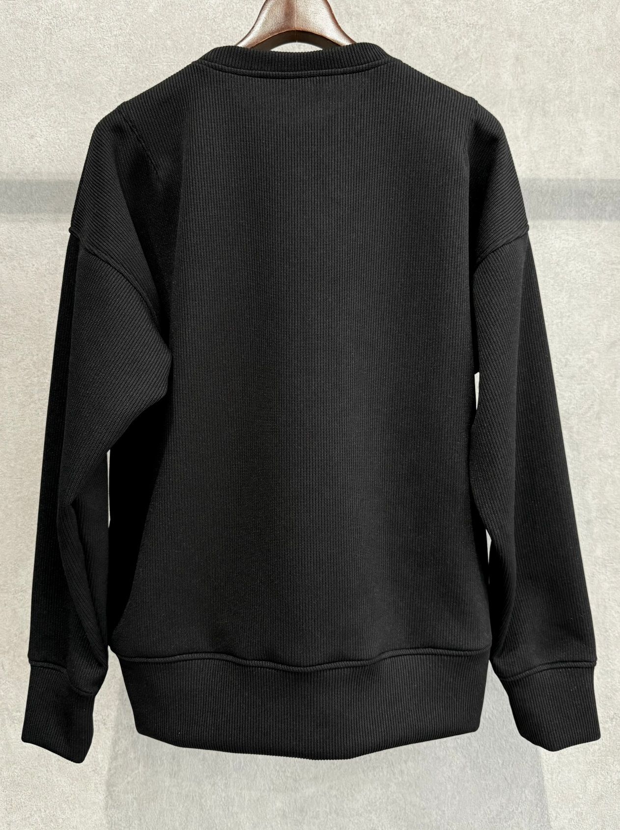 AZE MILITARY DROP TRAINER / RC39-C-003 / 高機能畦編みニットトレーナー / ブラック