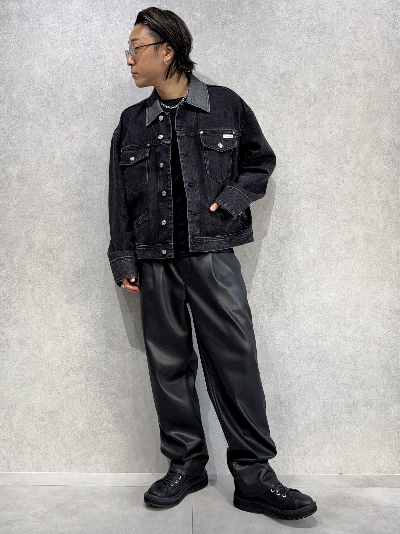 80s アイコントラッカー205ブラックシャインデニムジャケット / 4RD738G / 01H(ブラック)
