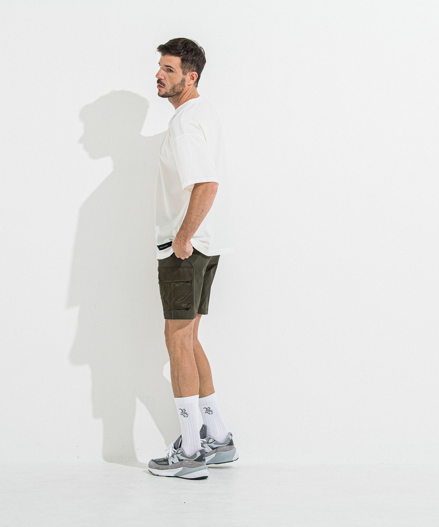 DARRELL CARGO SHORTS / RC36-HP-005 / ナイロンカーゴショーツ / カーキ
