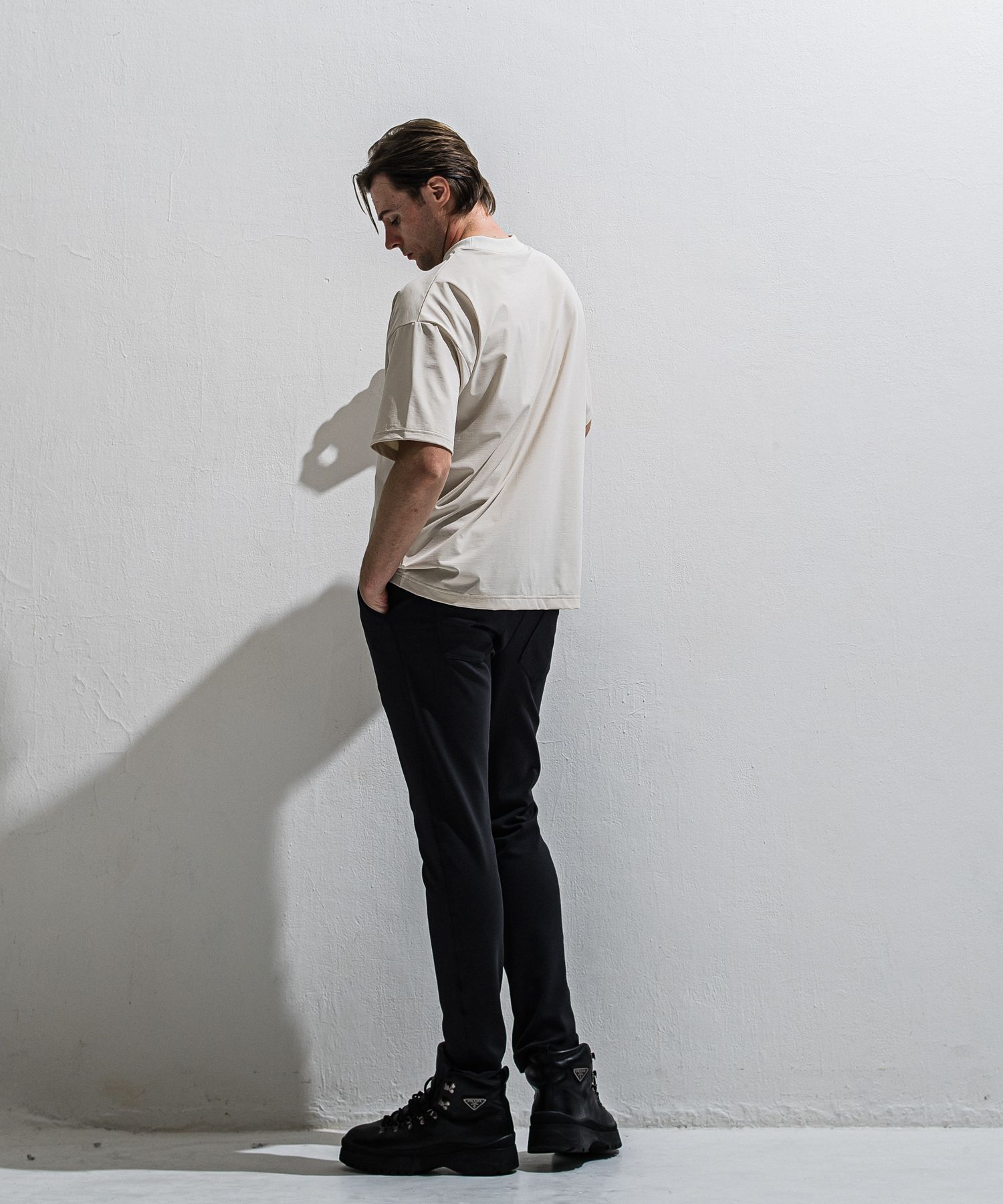 GAVIRIA DB EASY PANTS / DP1-ST-002 / ダンボールジャージイージーパンツ / ブラック (3月中旬入荷予定)