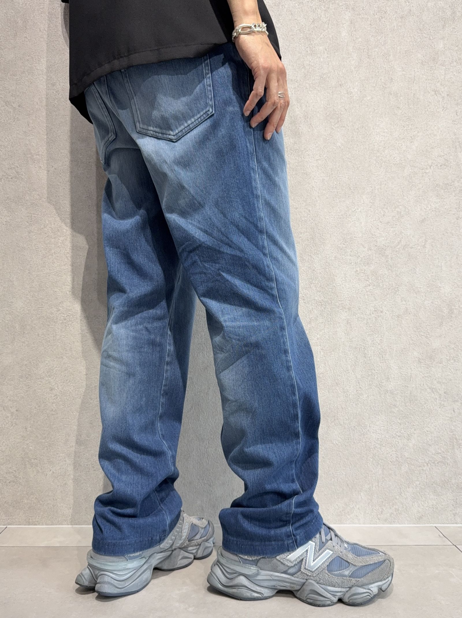 DENIM JERSEY WIDE PT / RC36-ST-016WTD / ライトオンスデニムジャージワイドパンツ / ダークインディゴ