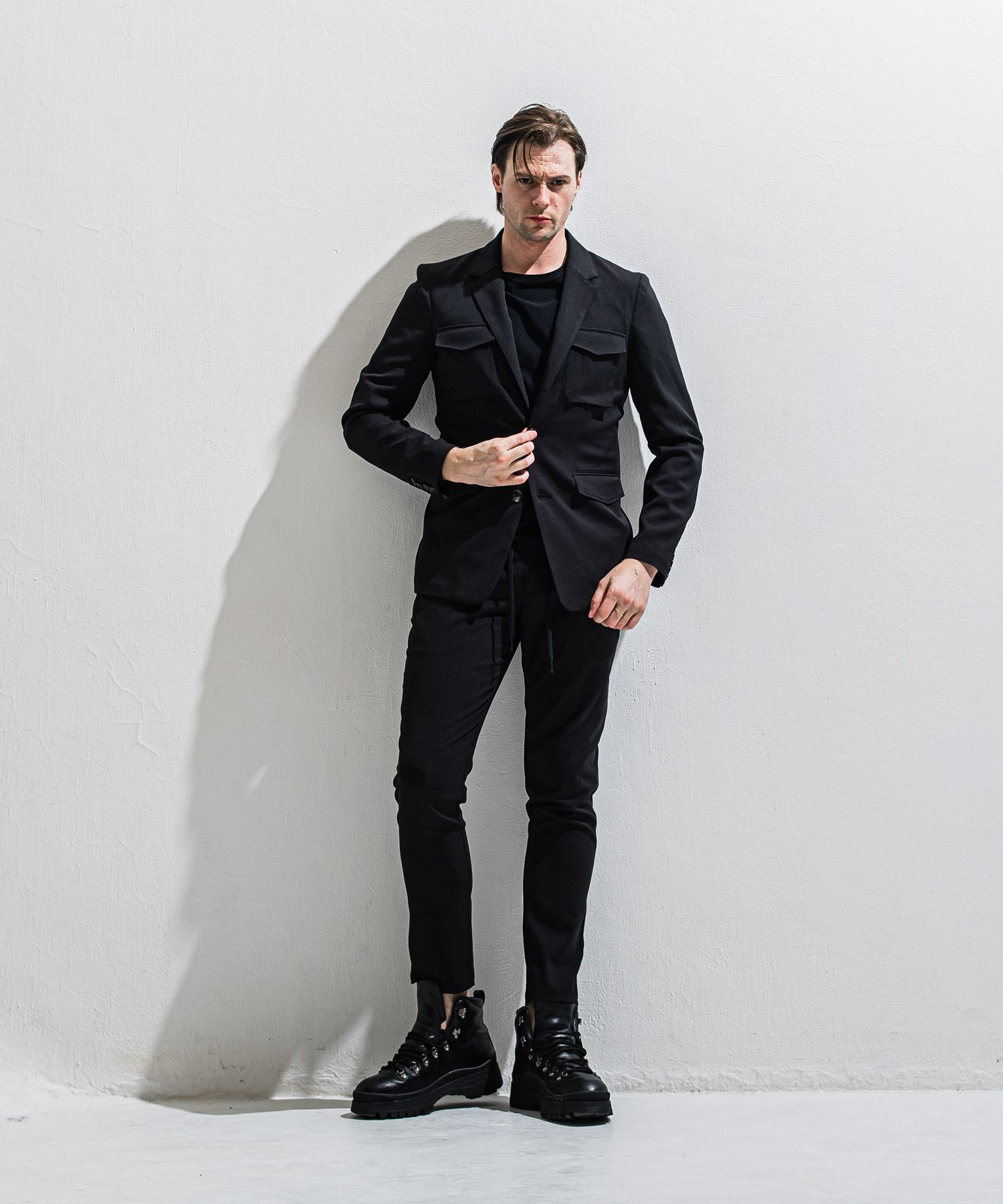 GAVIRIA SLACKS EASY PANTS / DP1-ST-001 / スラックスイージーパンツ / ブラック (3月中旬入荷予定)