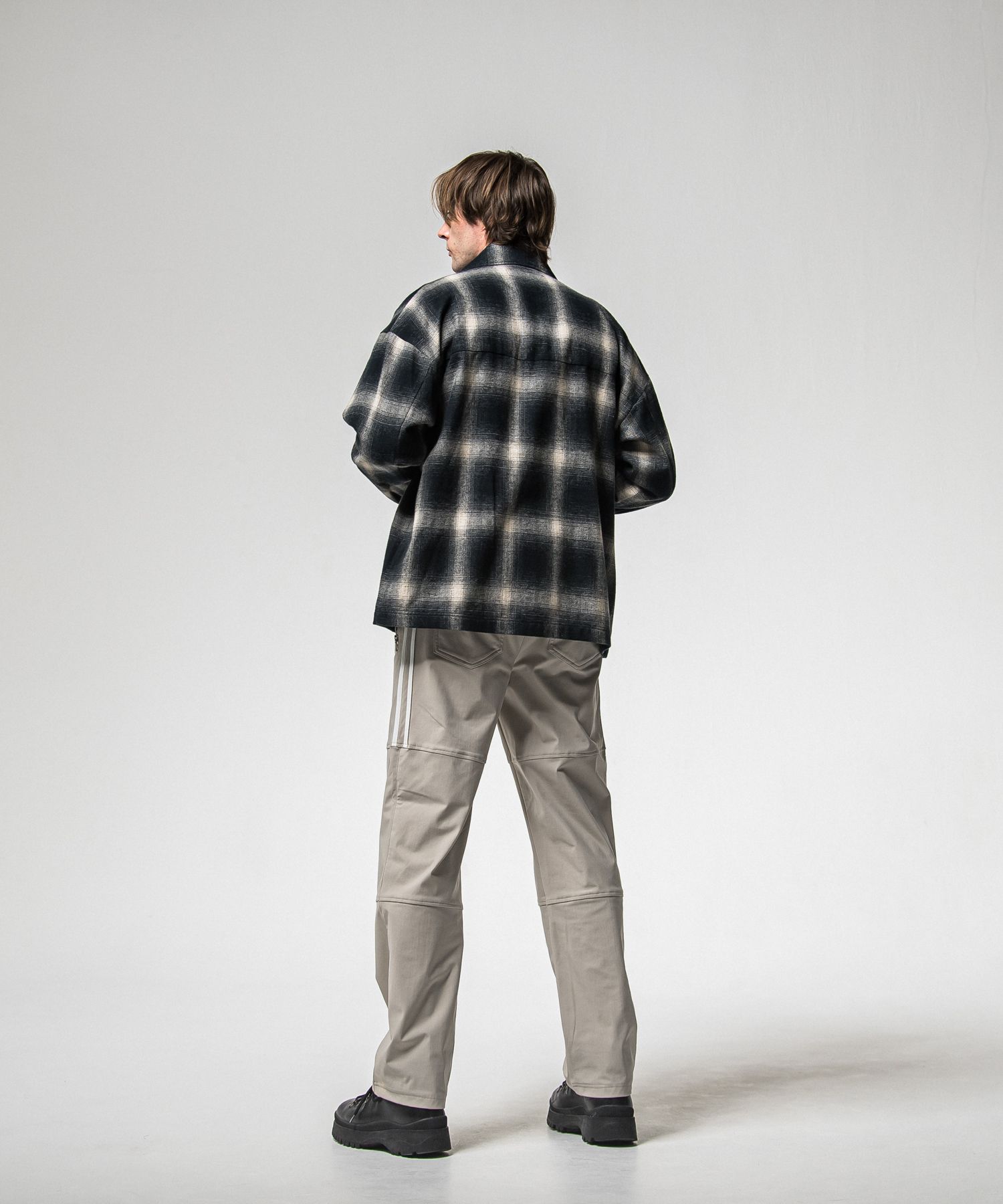 FLANNEL CHECK JK / RC38-JK-007 / フランネルチェックCPOジャケット / ブラック (10月中旬入荷予定)