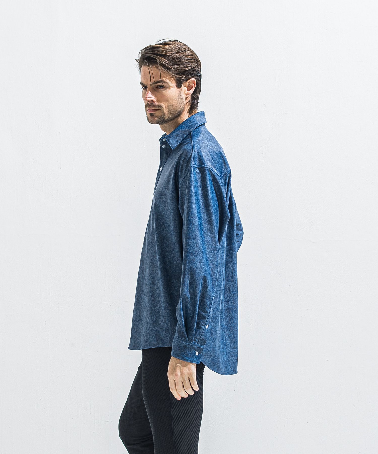 RUSH JACK SHIRTS / RC40-SH-001 / オーバーサイズラッシュガードシャツ / ダークインディゴ (5月中旬入荷予定)