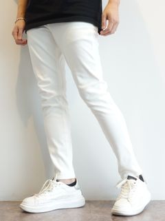MICK DENIM JERSEY / BASIC-ST-020 / デニムジャージテーパードパンツ / ホワイト (9月上旬入荷予定)