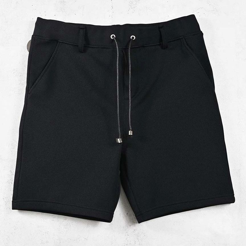 AZE SHORTS / RC40-HP-006 / 高機能畦編みショーツ / ブラック (5月下旬入荷予定)