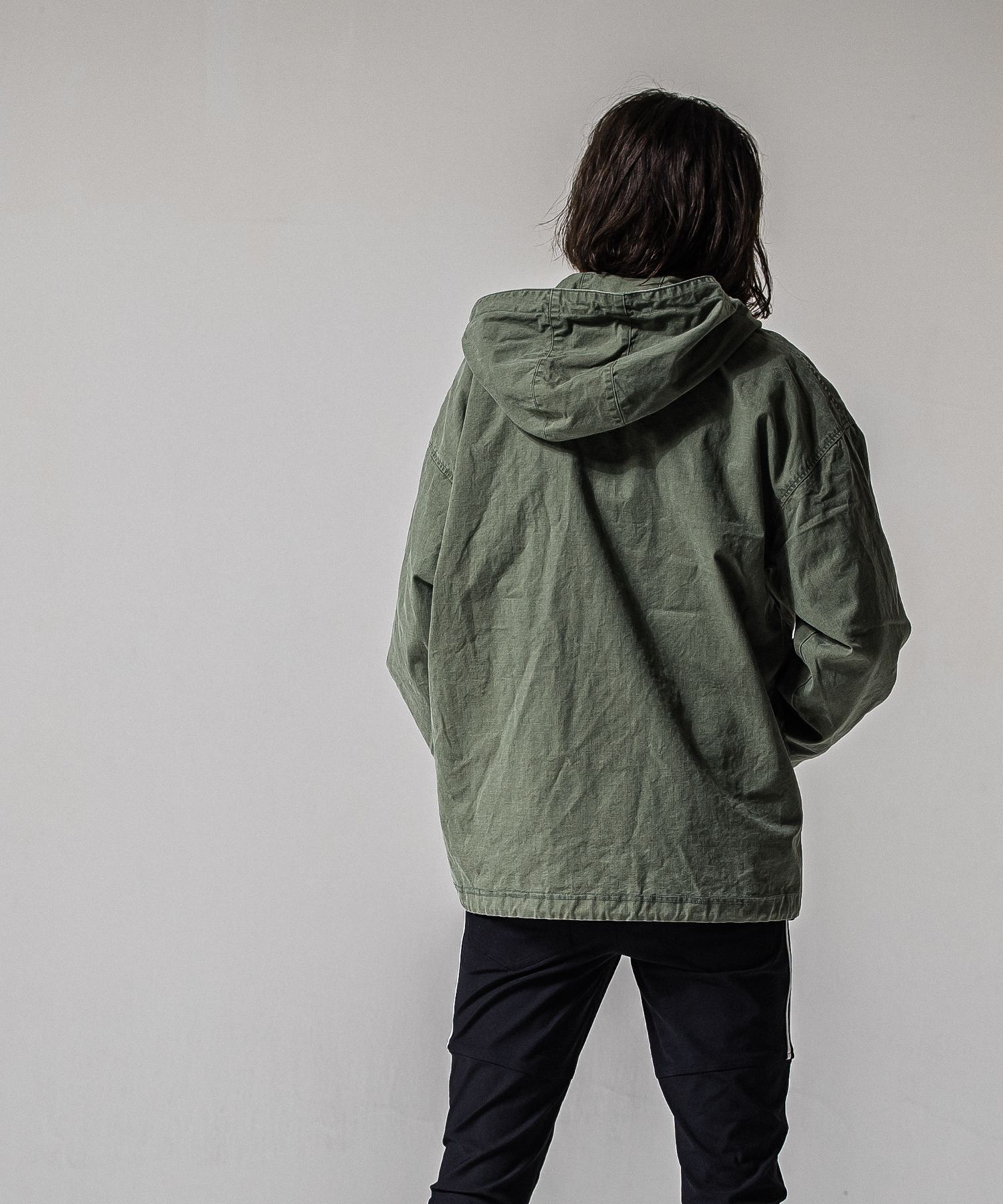 COACH HOODIE / RC39-JK-005 / コーチパーカー / カーキ (3月中旬入荷予定)