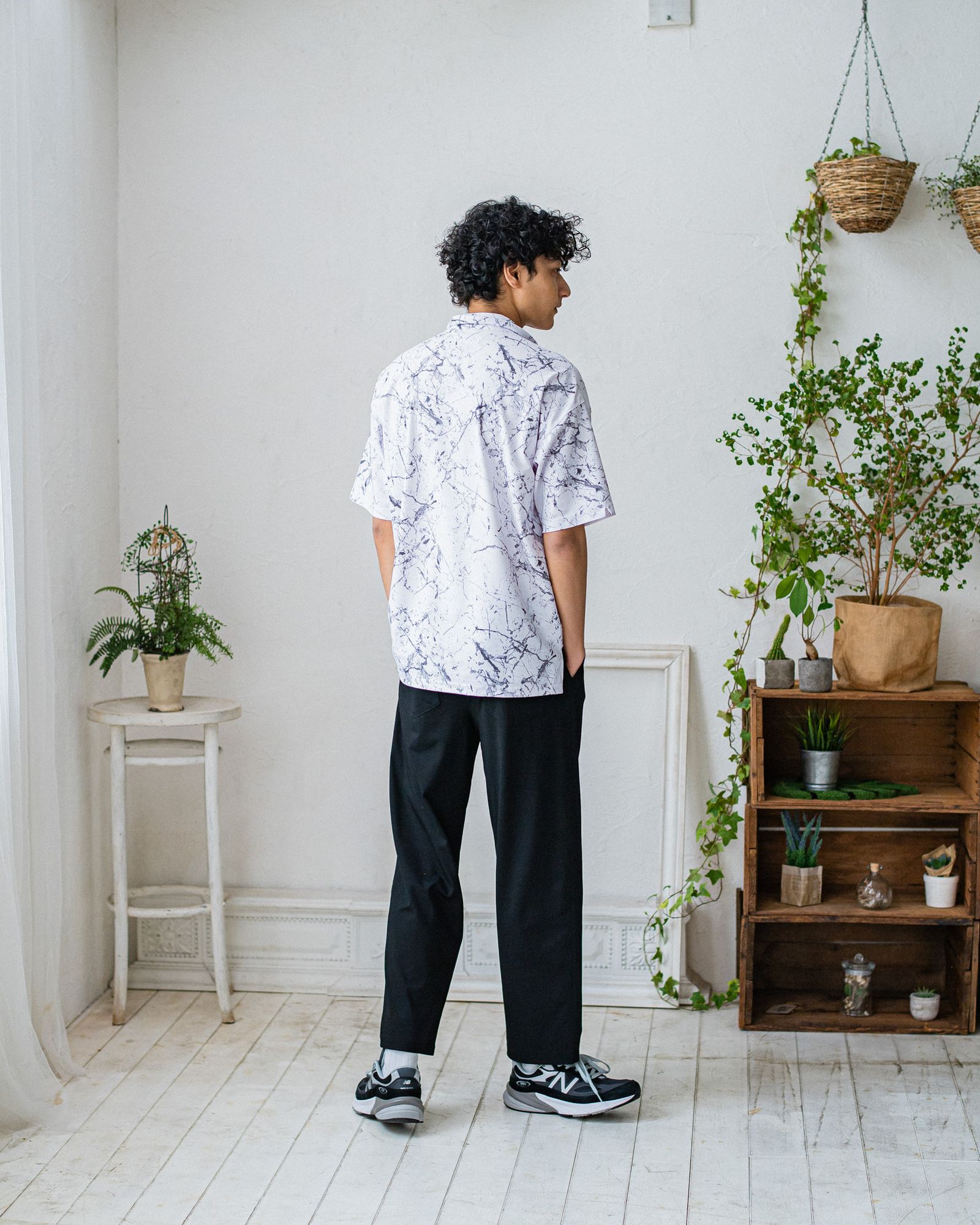 CHRIS EASY WIDE TUCK PANTS / RC32-ST-016WT / ワイドタックパンツ / ブラック