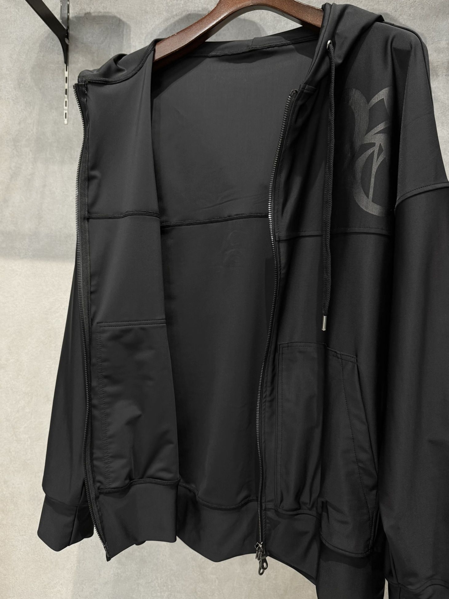RUSH OVER ZIPUP HOODIE / RC40-C-001 / ラッシュガードパーカー / ブラック
