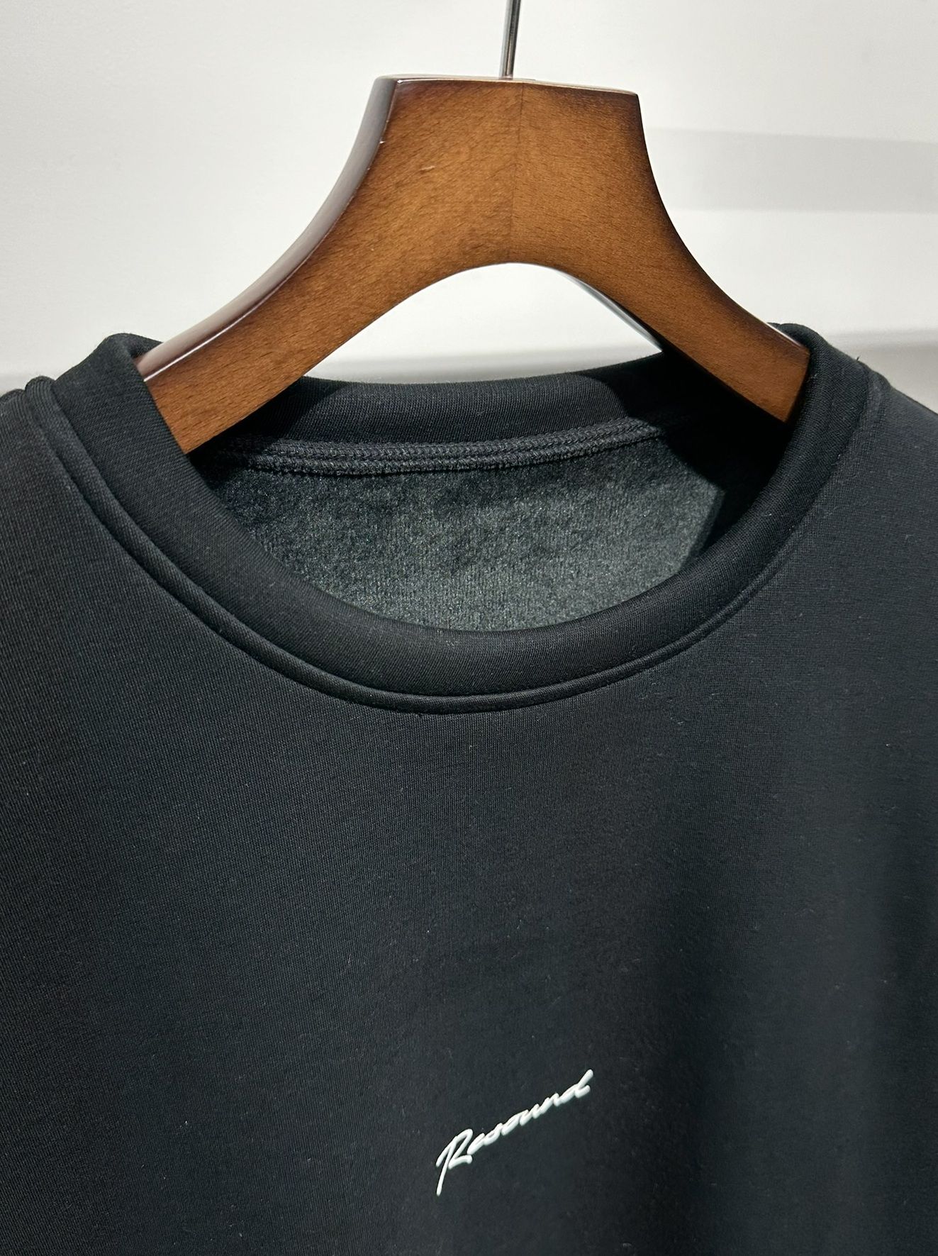 【LUKE別注】 ROGO VELOURS FLEECE DROP TRAINER / RC34-C-010LUKE / 裏起毛ロゴトレーナー / ブラック
