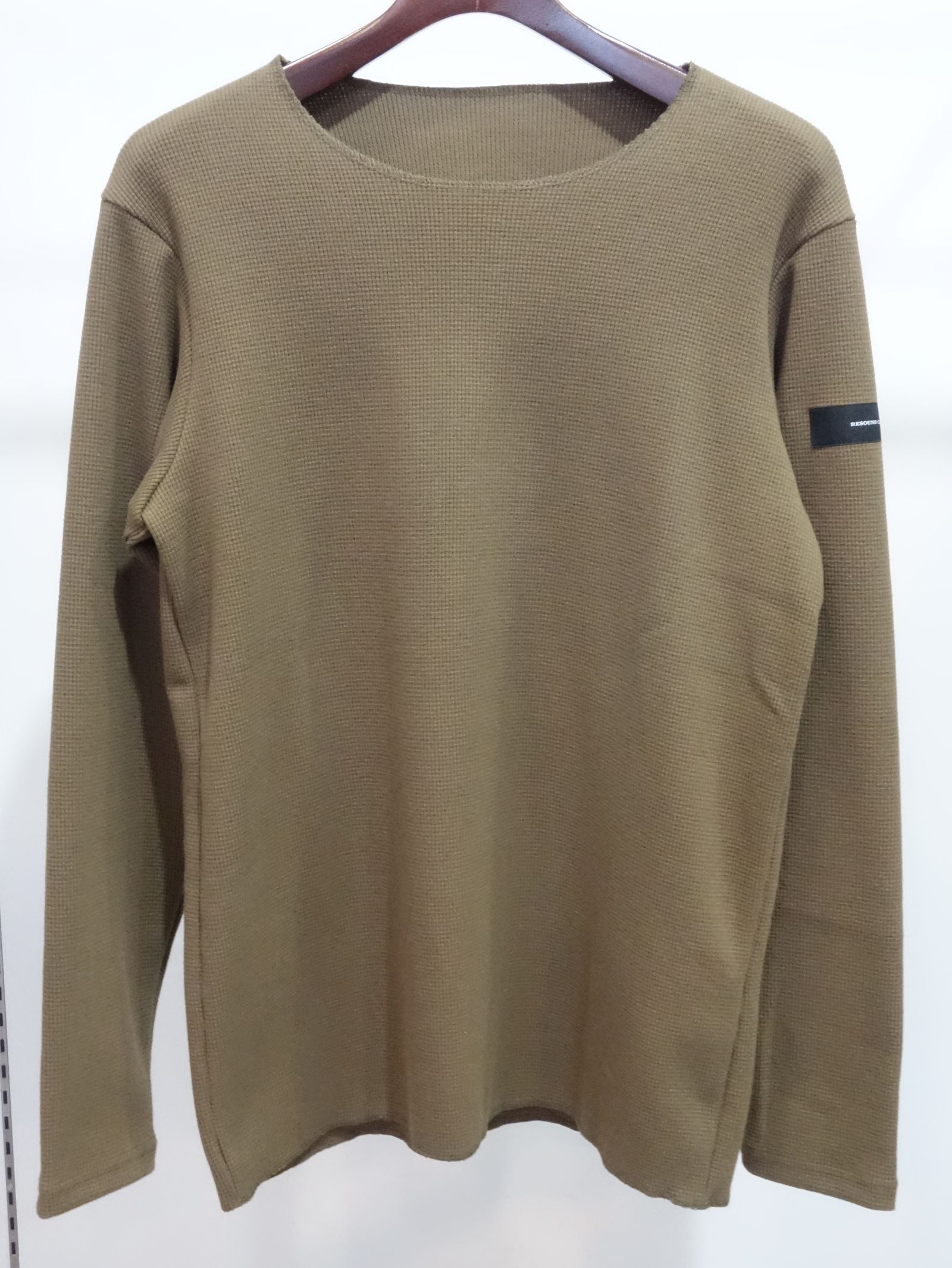 ST COTTON WAFFLE THERMAL / BASIC-CUT-001 / サーマル長袖Tシャツ / カーキ