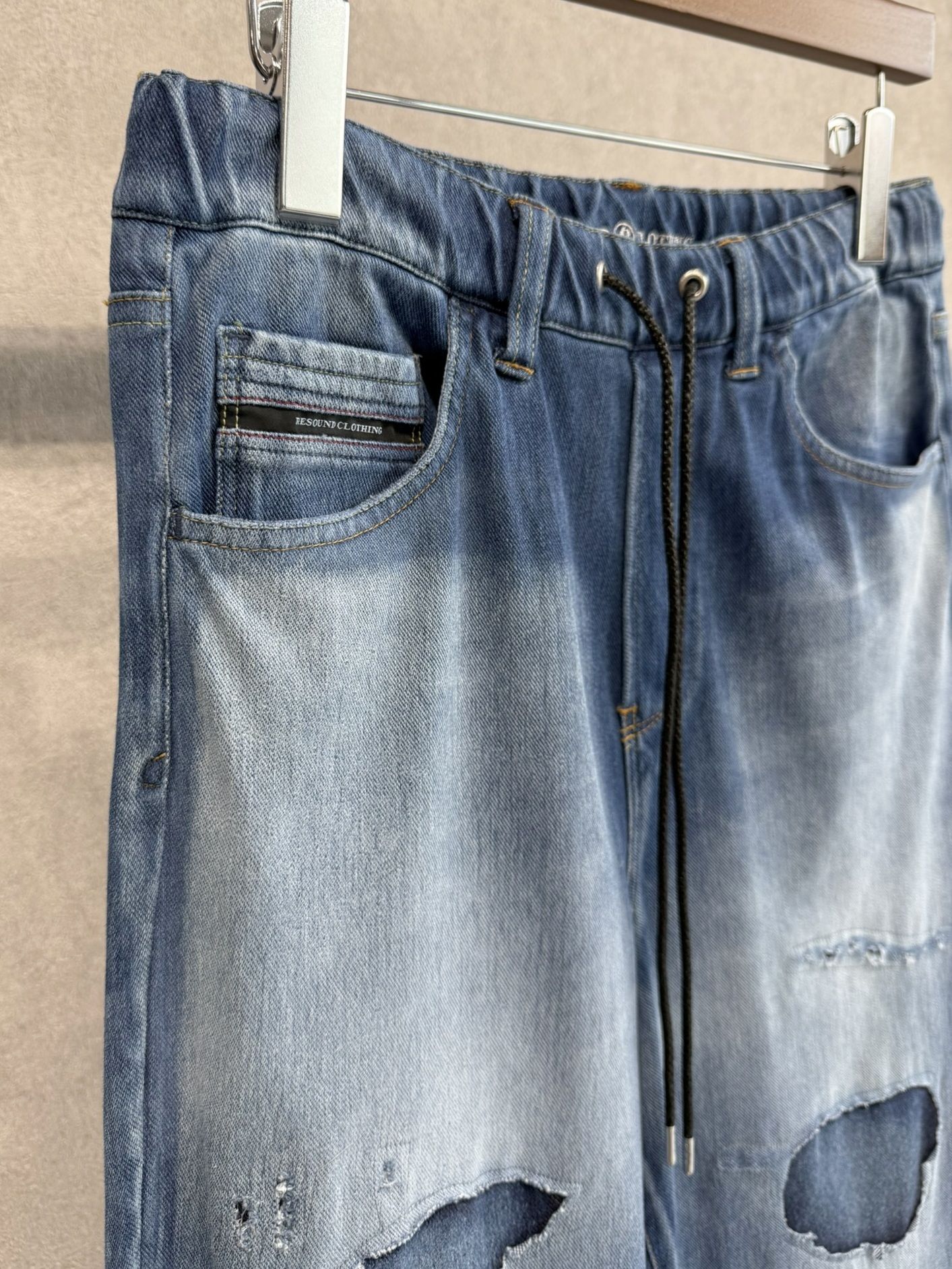 KING DENIM JERSEY / RC38-ST-005 / デニムジャージバギーワイドパンツ / インディゴクラッシュ