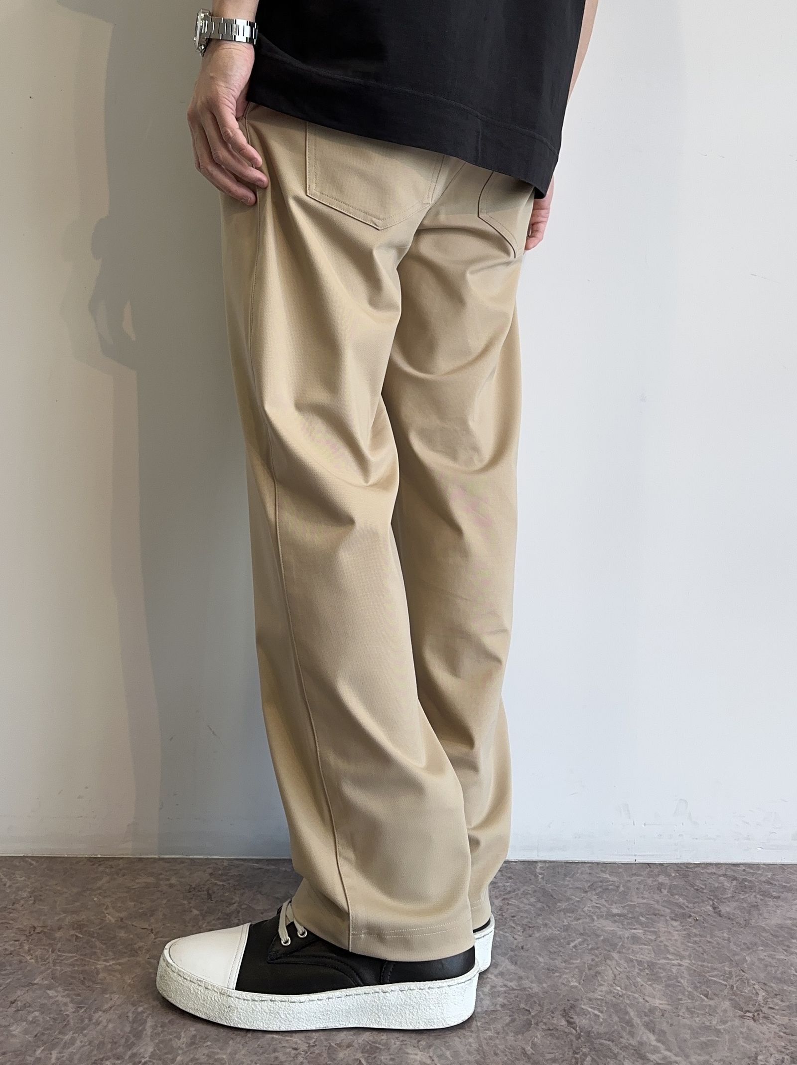 CHRIS EASY WIDE TUCK PANTS / RC32-ST-016WT / ワイドタックパンツ / ベージュ