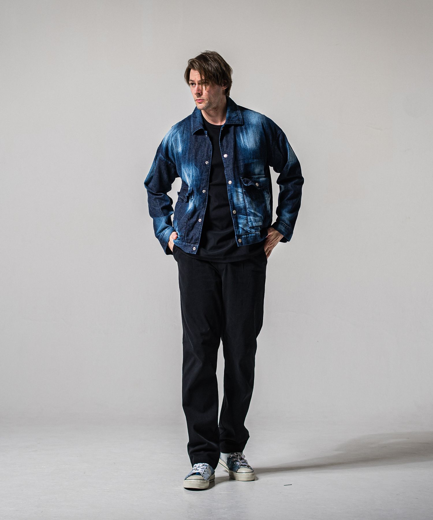 LDENIM AG FLIGHT JACKET / RC39-JK-003 / デニムフライトジャケット / インディゴユーズド (3月中旬入荷予定)