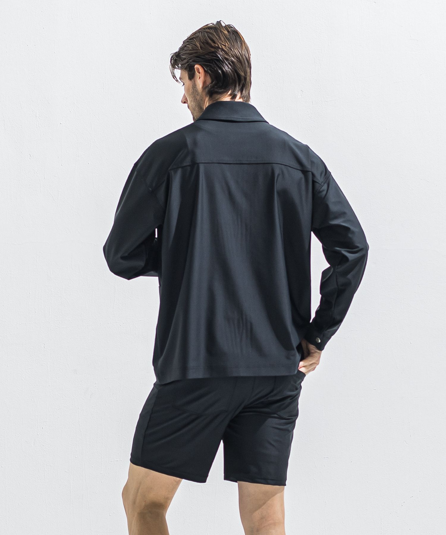 RUSH CAVER ALL / RC40-JK-002 / ラッシュガードカバーオール / ブラック (5月中旬入荷予定)