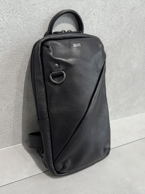 オイルドカウレザー ボディショルダーバッグ / DCD-01367B / ブラック×ブラック