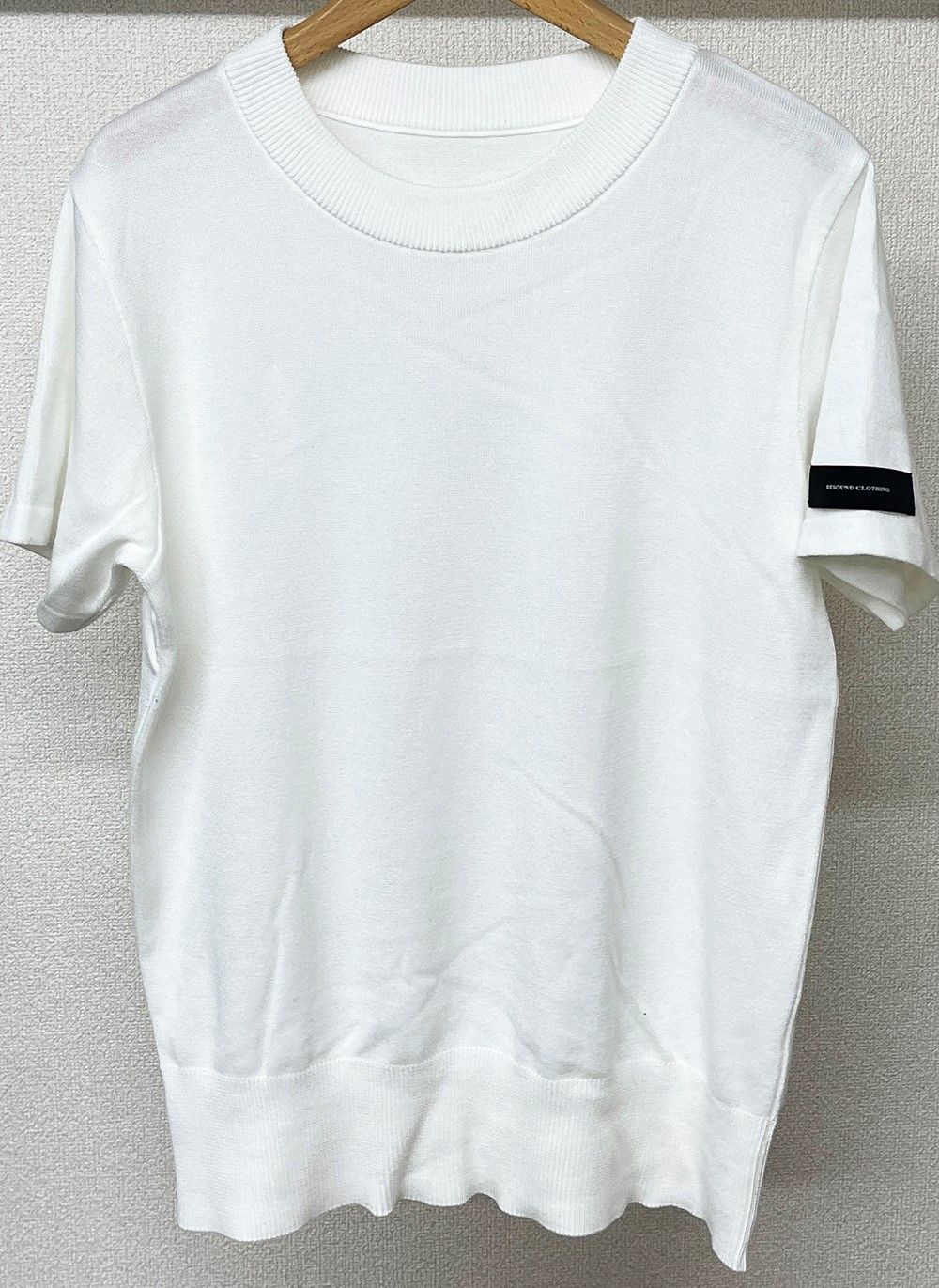 SILK HALF KNT / RC28-K-001 / 無地半袖サマーニット / ホワイト