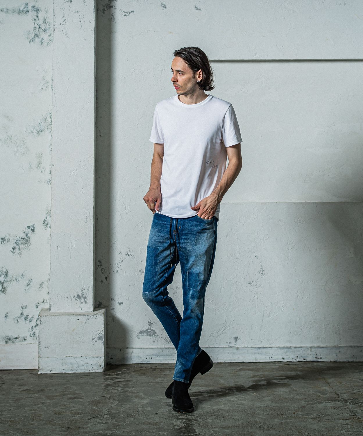 MICK DENIM JERSEY / RC35-ST-020 / デニムジャージテーパードパンツ / インディゴリメイク