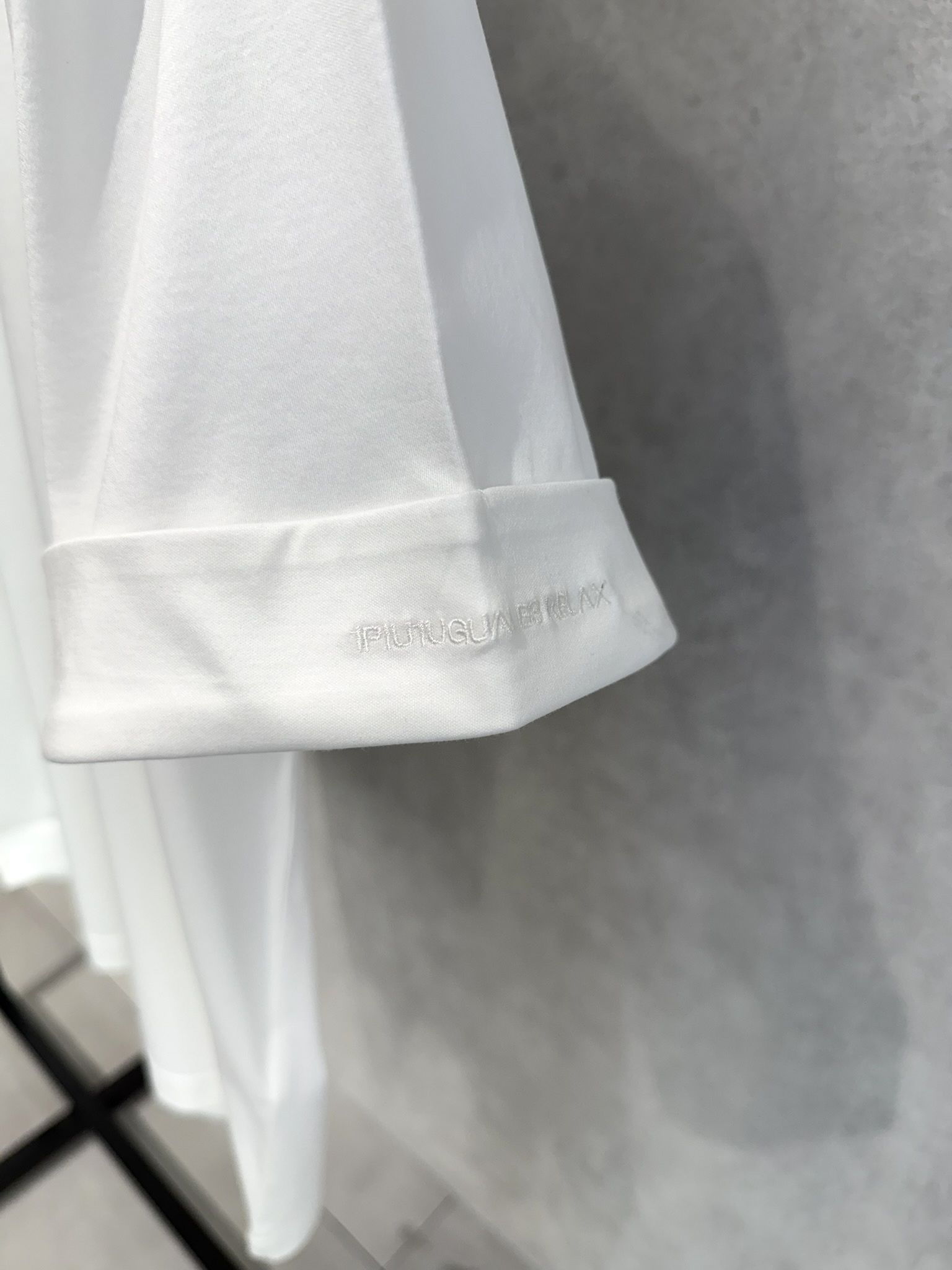 ダブルシルケットロールアップボックスTシャツ / ust-26070 / ホワイト