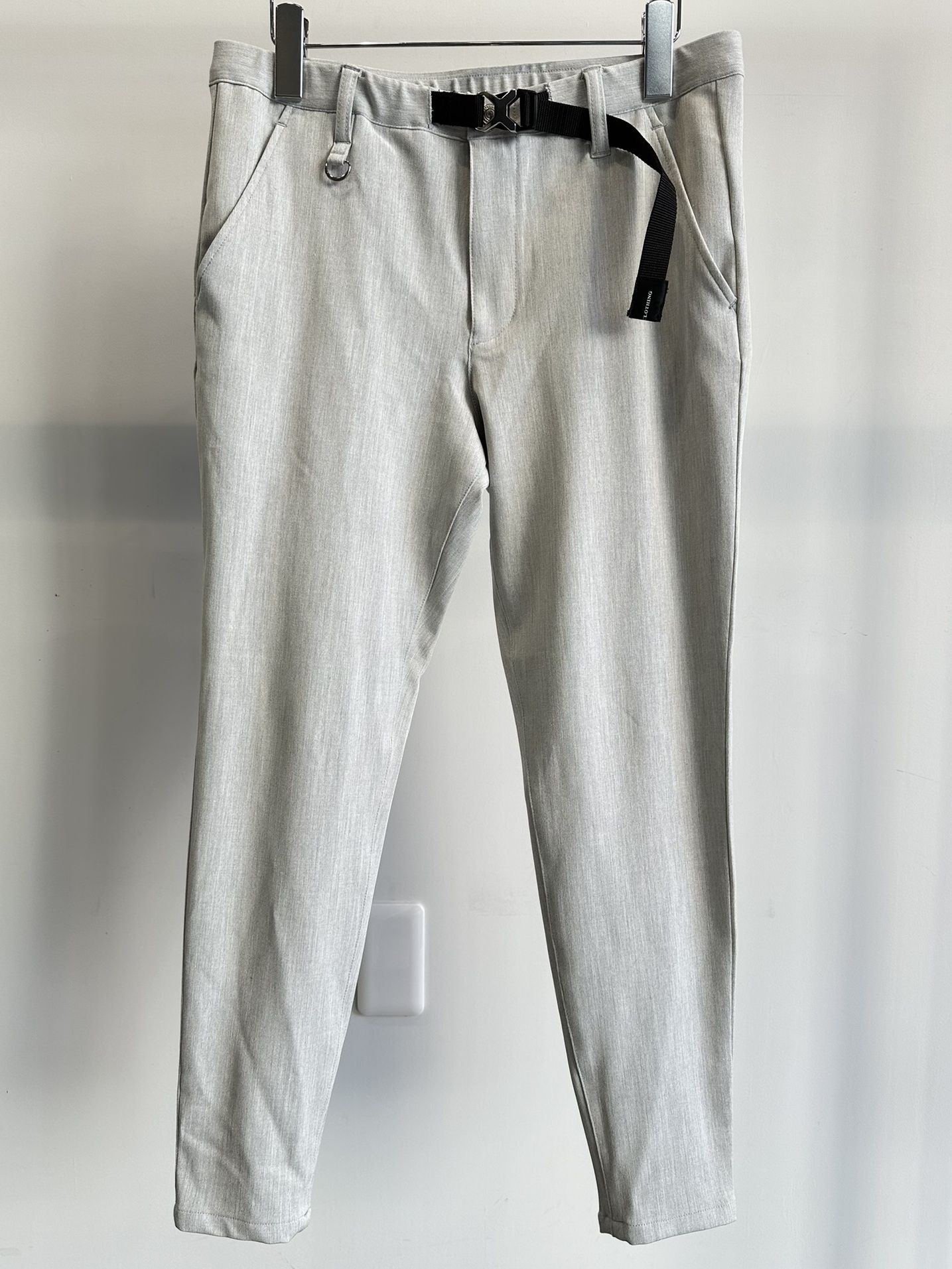 PAT TIGHT EASY PANTS / RC31-ST-037 / ベルト付きイージーパンツ / グレー