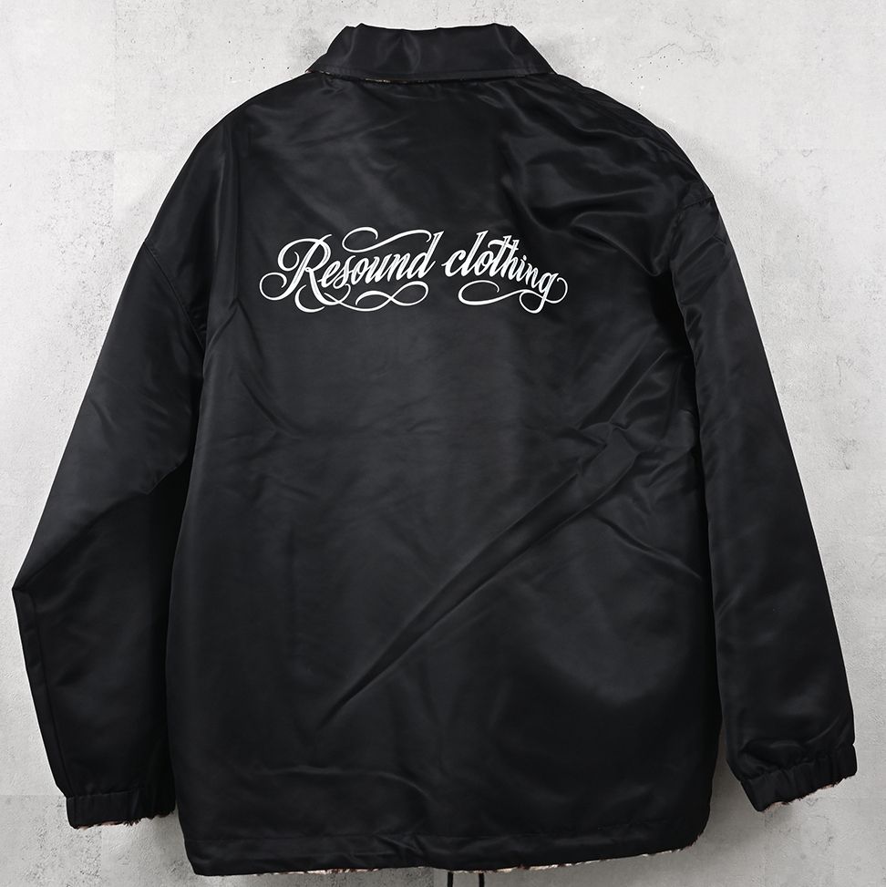 REV COACH JK / RC41-JK-010 / リバーシブルコーチジャケット / ブラック×レオパード (9月下旬入荷予定)