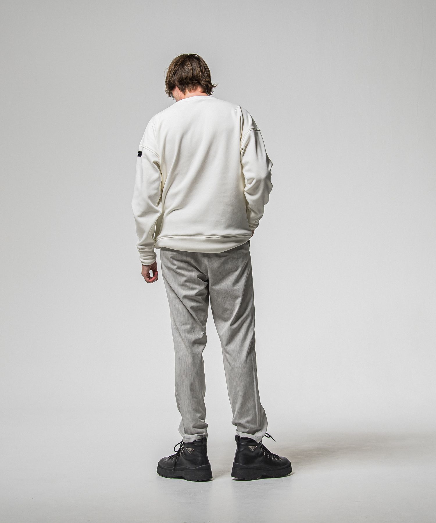 PAT WIDE EASY PANTS / RC38-ST-036BN / ワイドテーパードパンツ / グレー (1月上旬入荷予定)