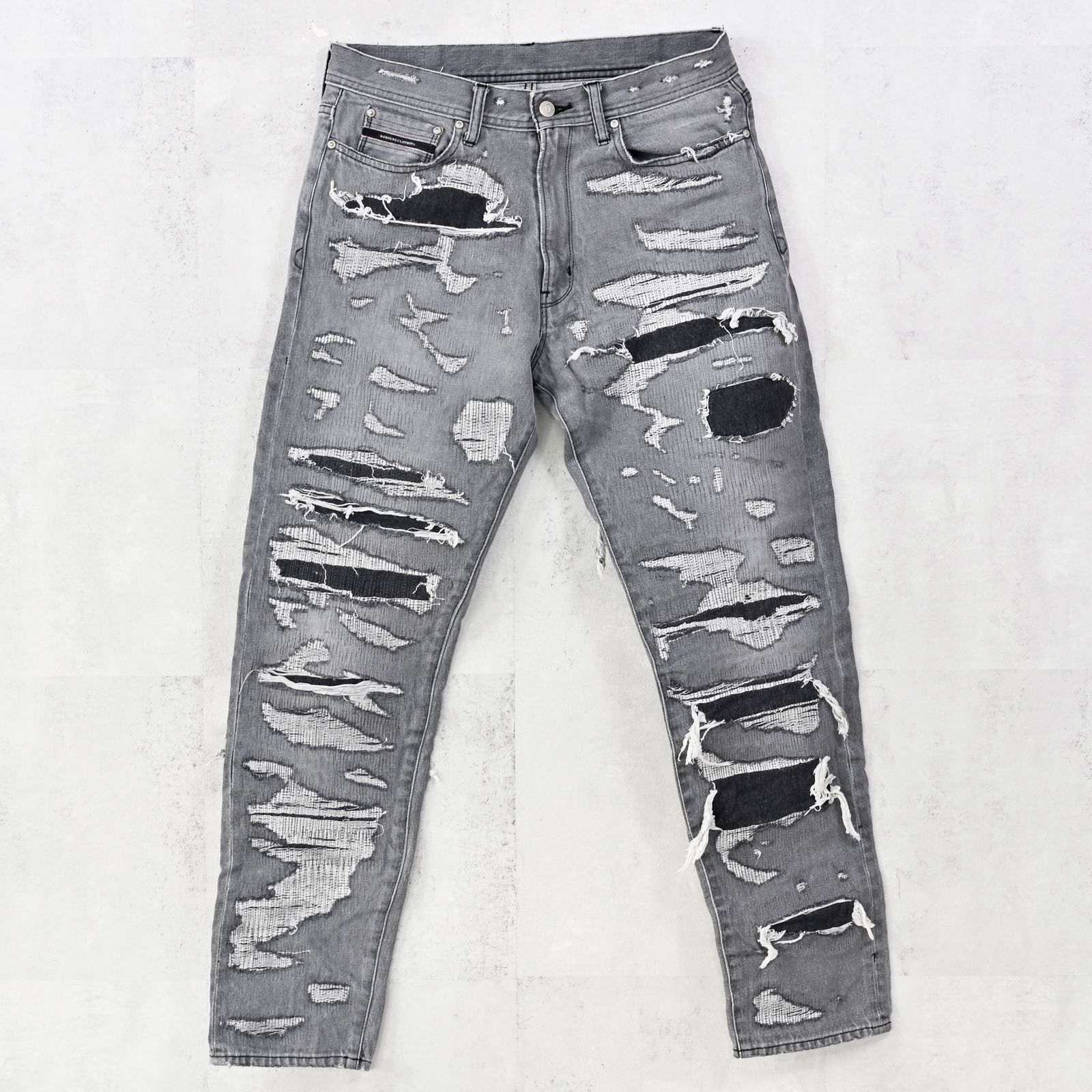SCOTT JEANSS / RC42-ST-006 / レギュラーテーパードデニムパンツ / スペシャルクラッシュ ブラック (12月中旬入荷予定)