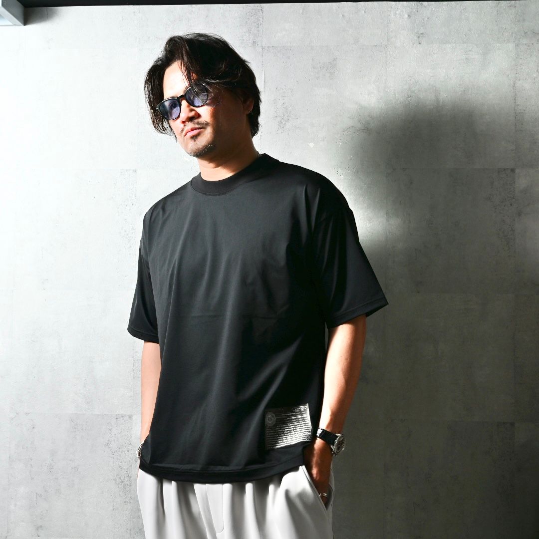 WILL OVER NYLON T / DP1-T-002 / ウィルプリントナイロンビッグTシャツ / ブラック (4月上旬入荷予定)