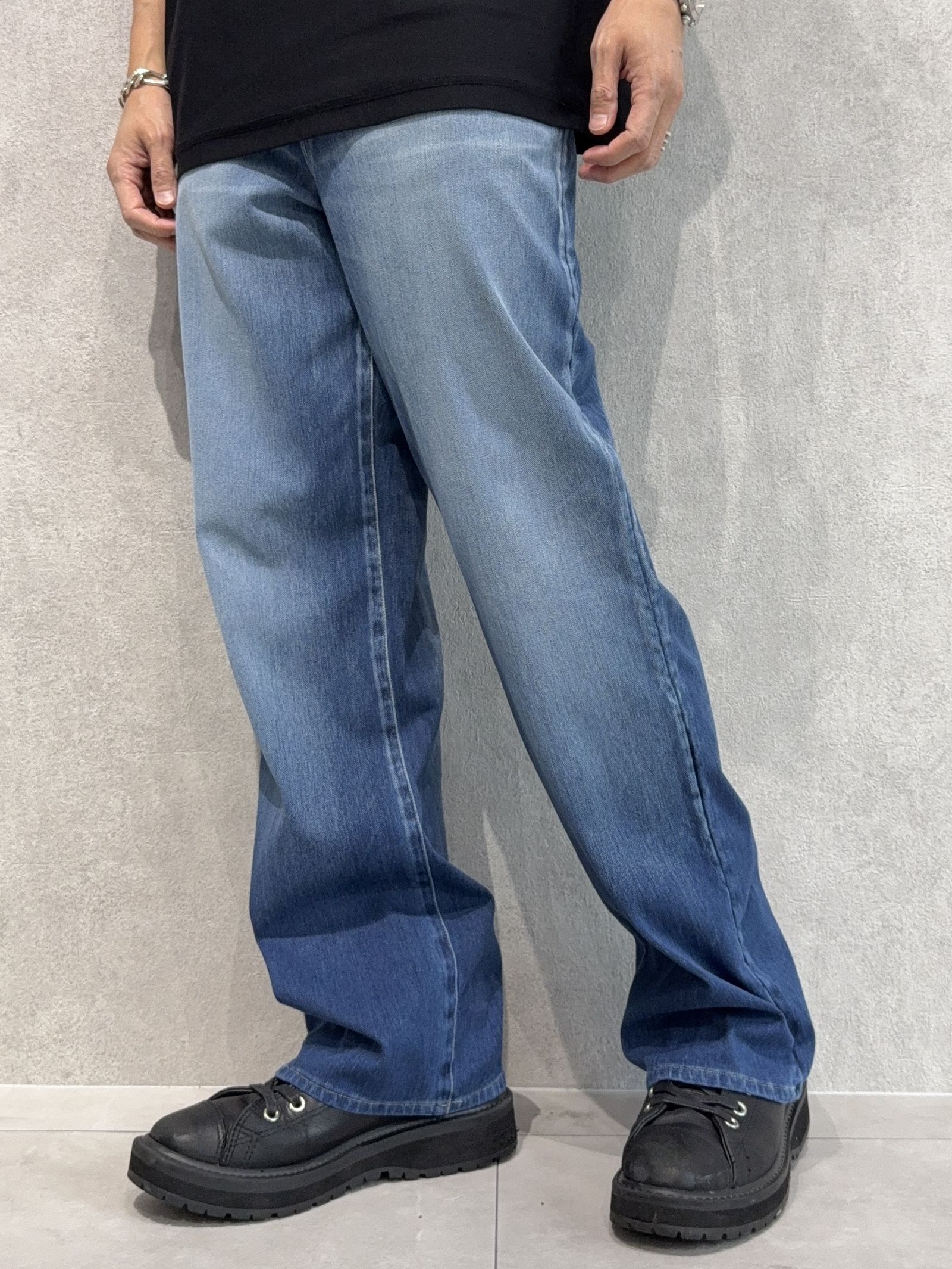 KING DENIM JERSEY / RC37-ST-005 / デニムジャージ バギーワイドパンツ / ライトインディゴ