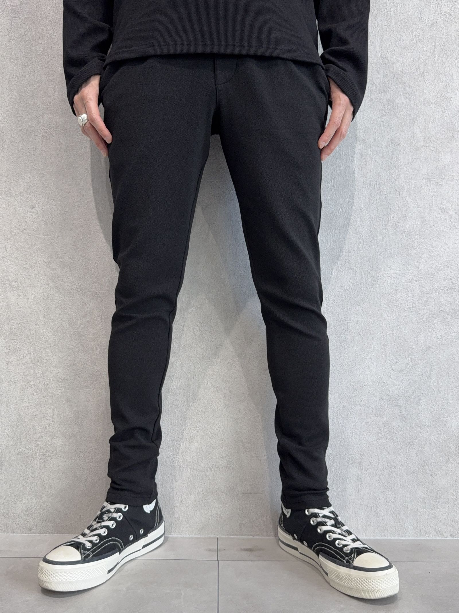 CHRIS EASY BLISTER TUCK PANTS / RC41-ST-016T / イージータックパンツ / ブリスターブラック