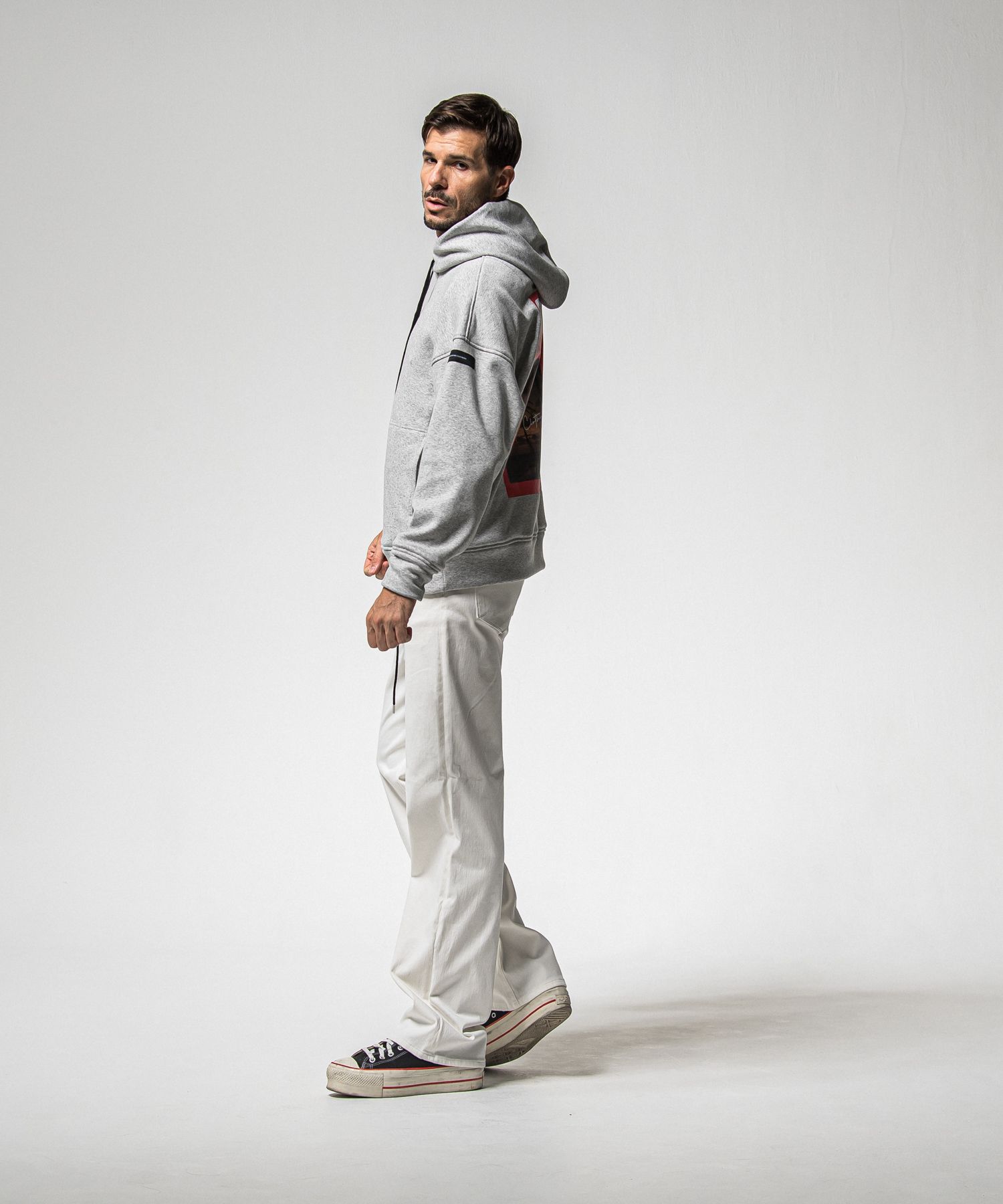 【FRIDAYコラボ】 FRIDAY OLD COVER VELOURS FLEECE TRAINER / RCF1-C-001 / 裏起毛FRIDAYオールドカバートレーナー / グレー (11月上旬入荷予定)
