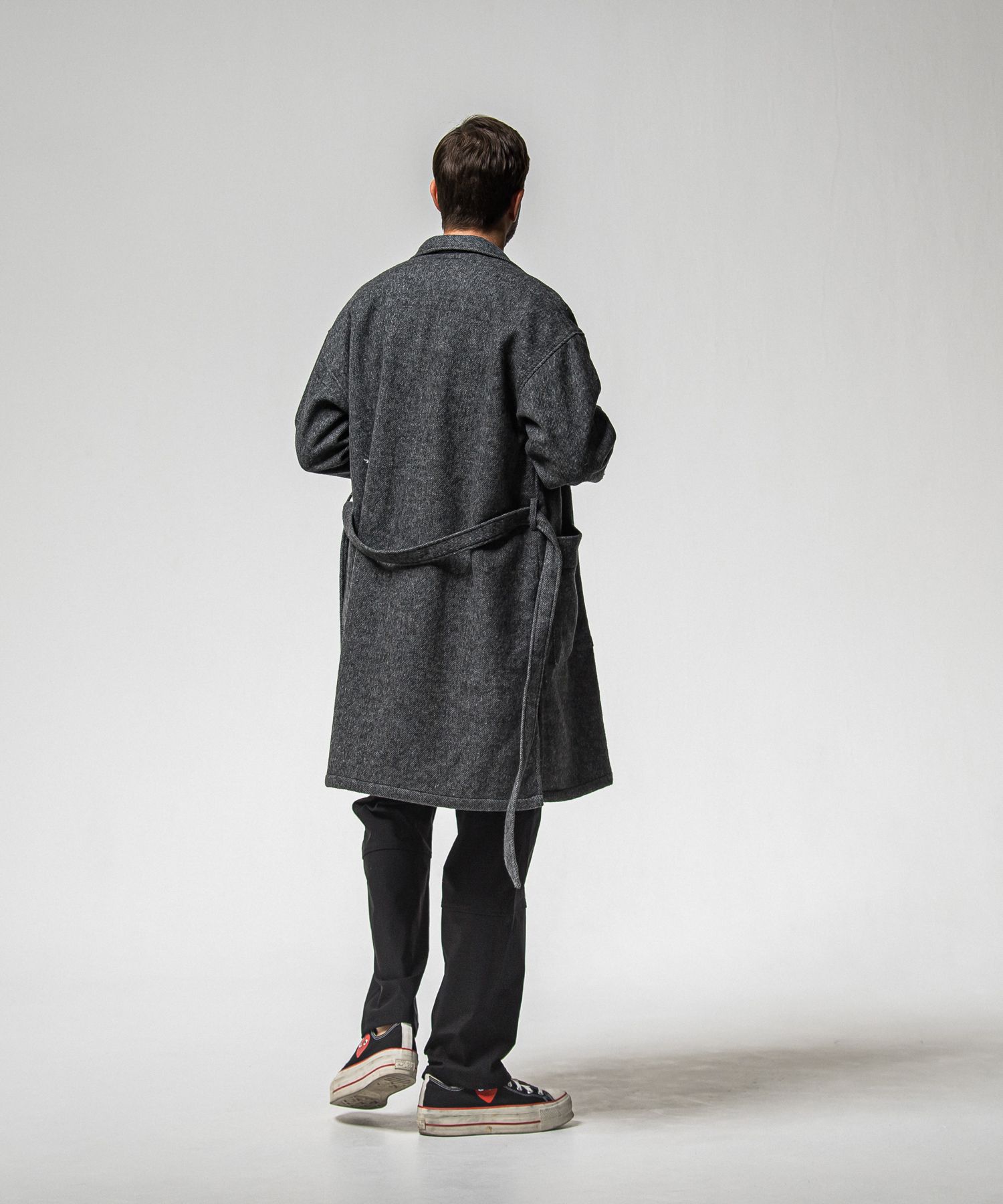 SUEDE DROP TRAINER / RC38-C-005 / スエードトレーナー / ブラック (1月上旬入荷予定)