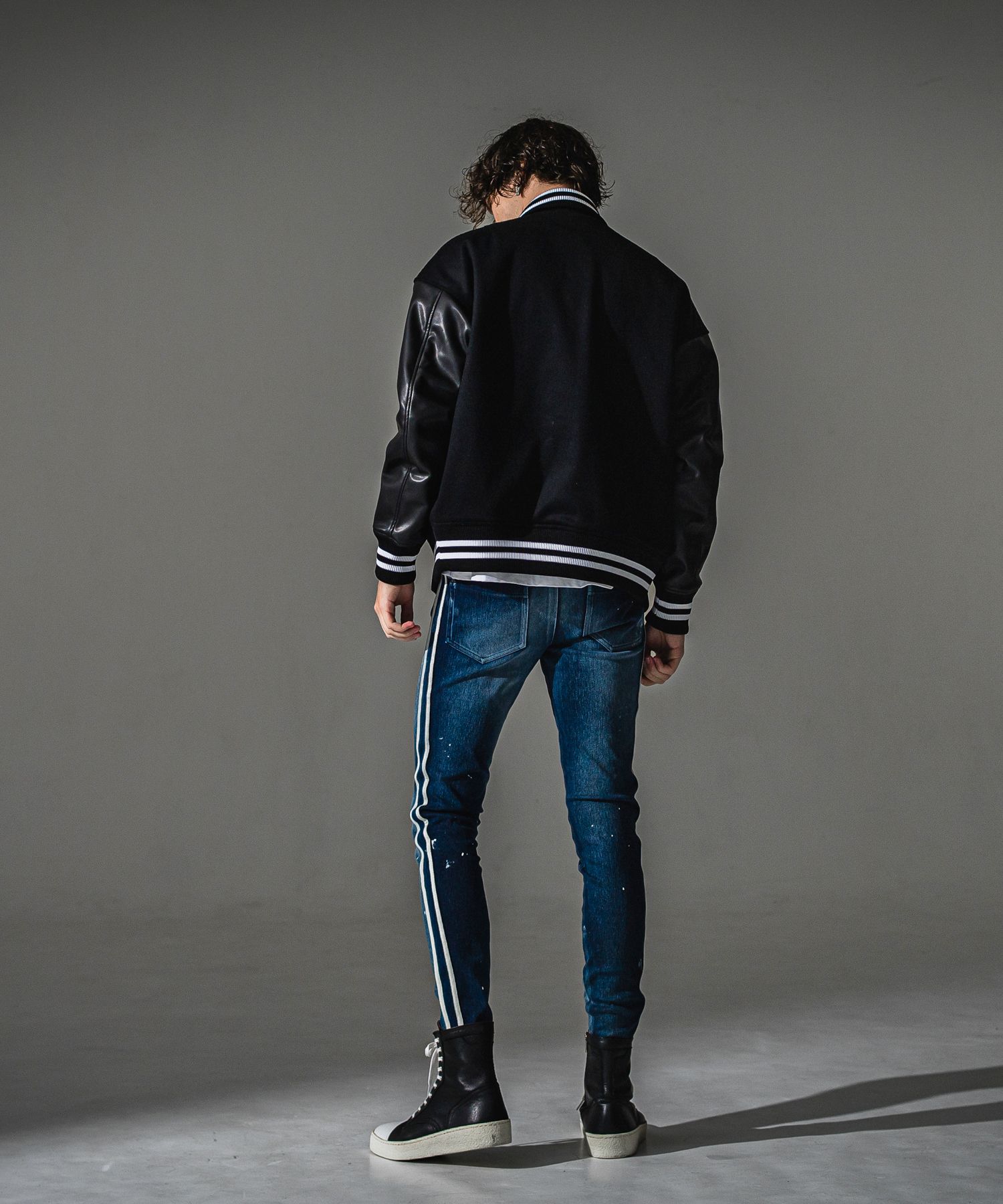 EX DENIM JERSEY BLIND LINE PT / RC41-ST-008D / デニムジャージラインパンツ / ダークインディゴ (9月上旬入荷予定)