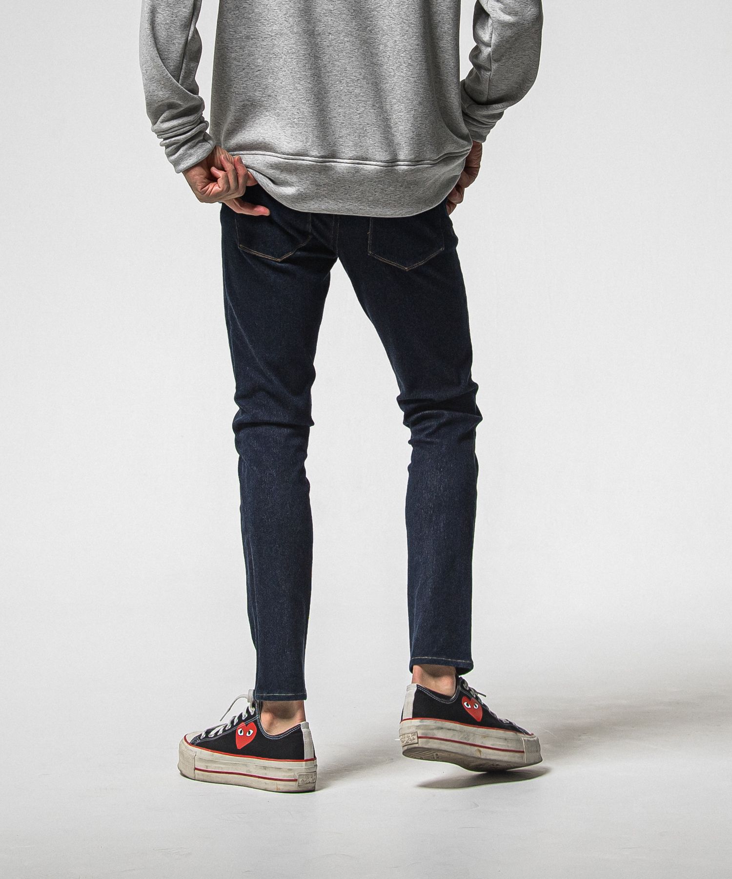 MICK DENIM JERSEY / BASIC-ST-020 / デニムジャージテーパードパンツ / インディゴワンウォッシュ (12月上旬入荷予定)