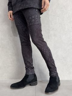 JOHNSON LINE HEAT PT / RC38-ST-009H / 裏起毛ジョンソンラインパンツ / ペイズリーブラック