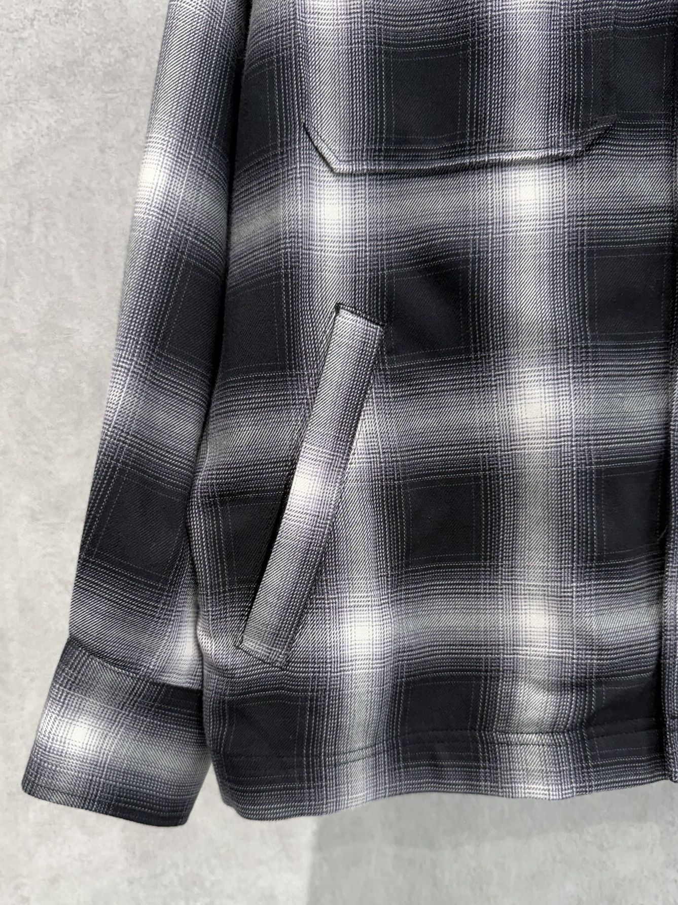 50S CHECK JK / RC39-JK-007C / チェックシャツジャケット / ブラック