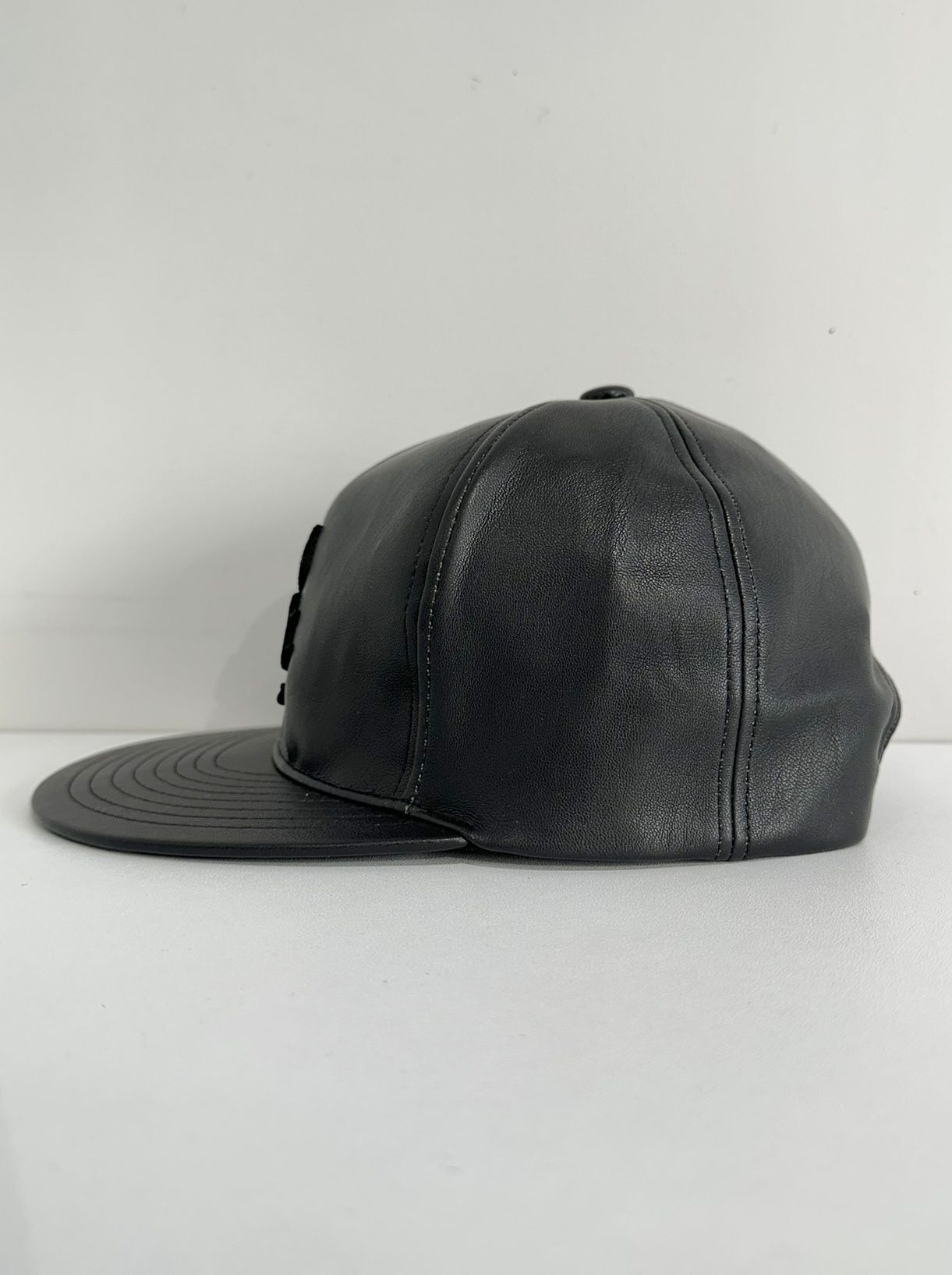 LEATHER RC BB CAP / RC34-CAP-001 / エコレザーベースボールキャップ / ブラック