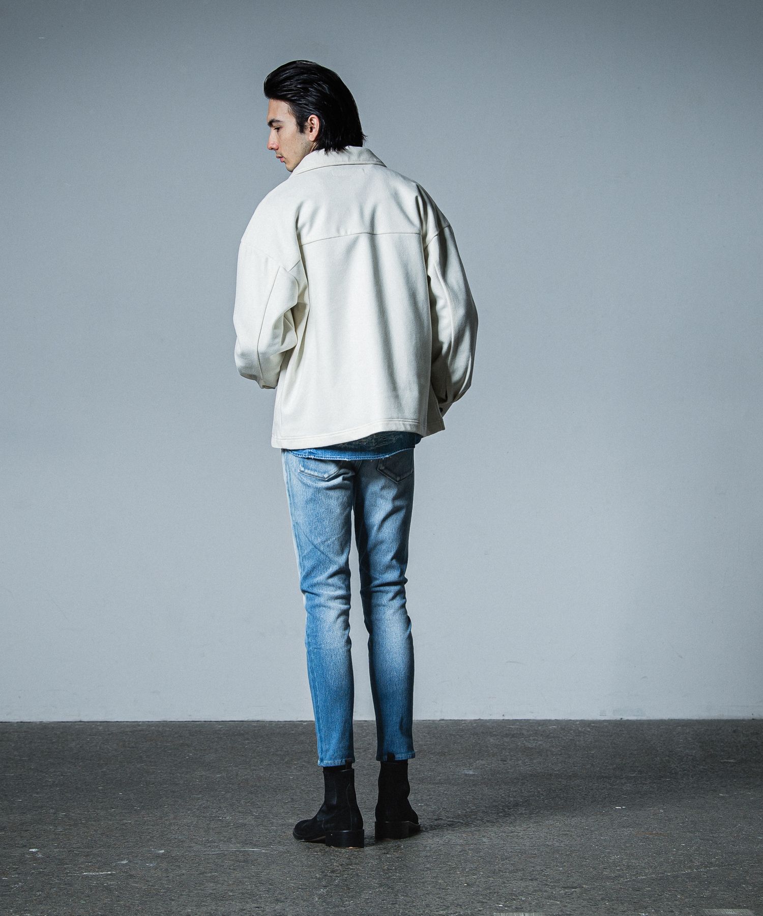 MICK DENIM JERSEY / RC33-ST-020 / デニムジャージテーパードパンツ / インディゴユーズド