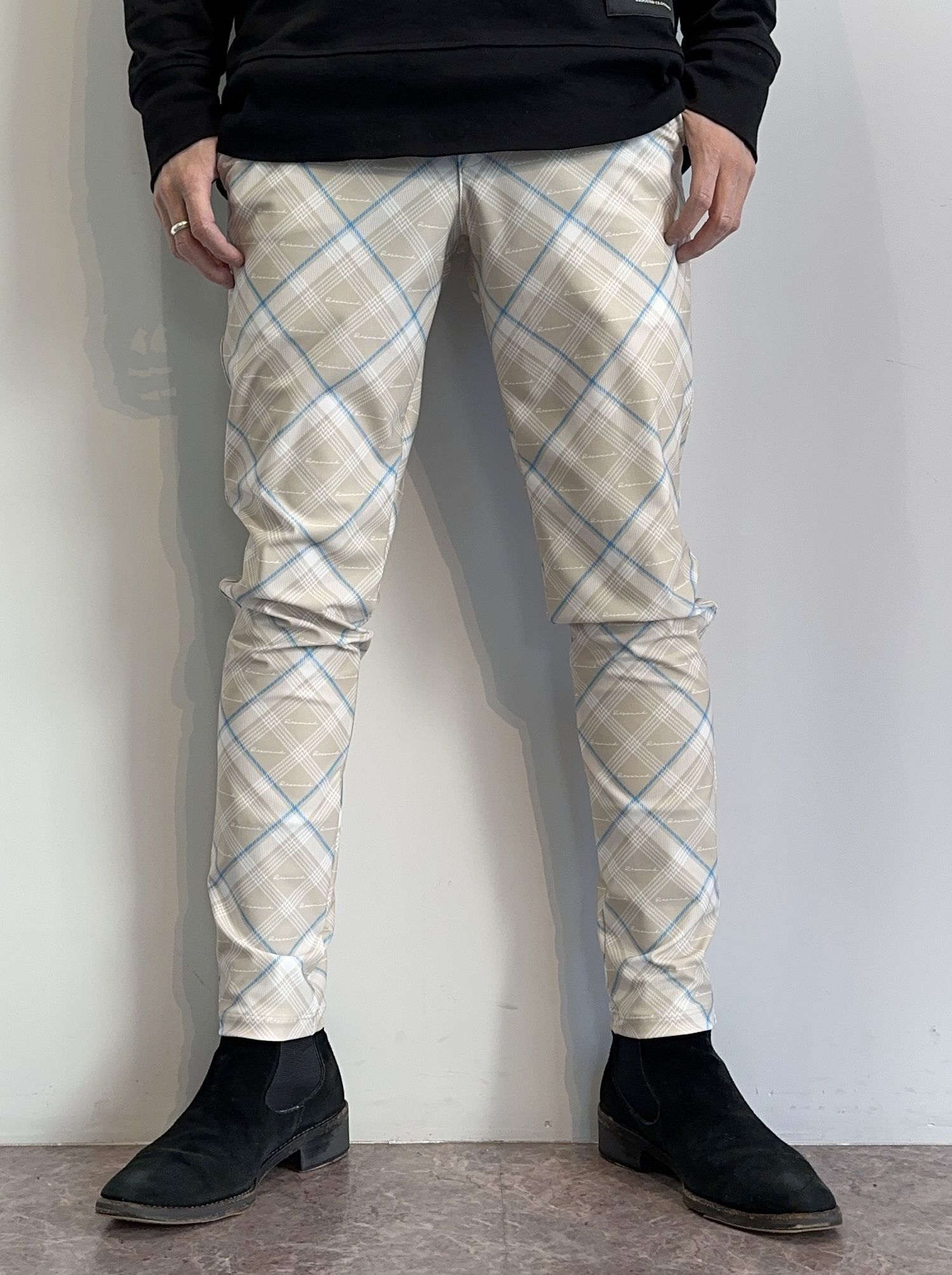 CHRIS EASY PANTS / RC27-ST-016 / チェックイージーパンツ / チェックベージュ