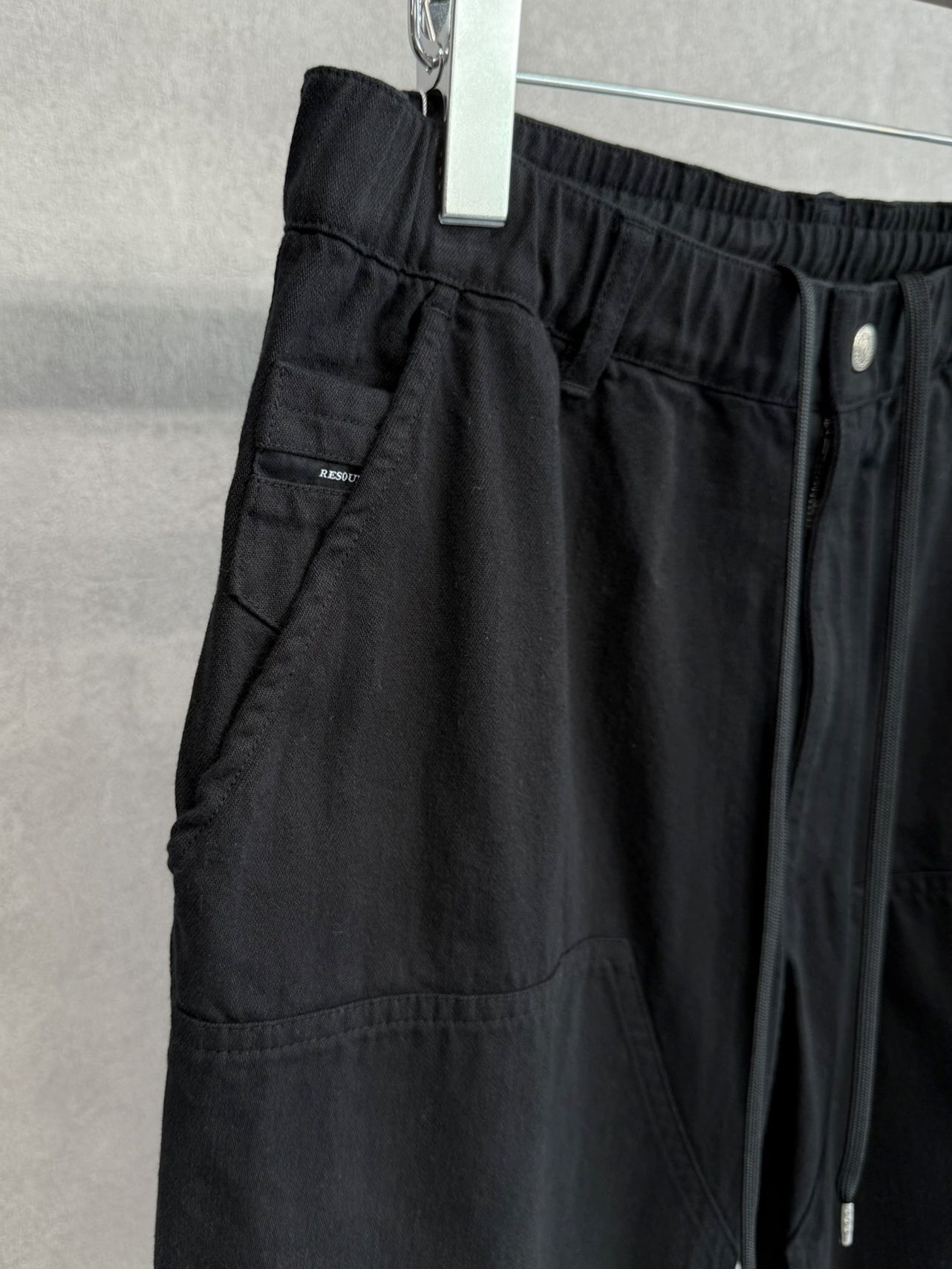 DOUBLE KNEE PT / RC39-ST-041 / ダブルニーワイドデニムパンツ / ブラック