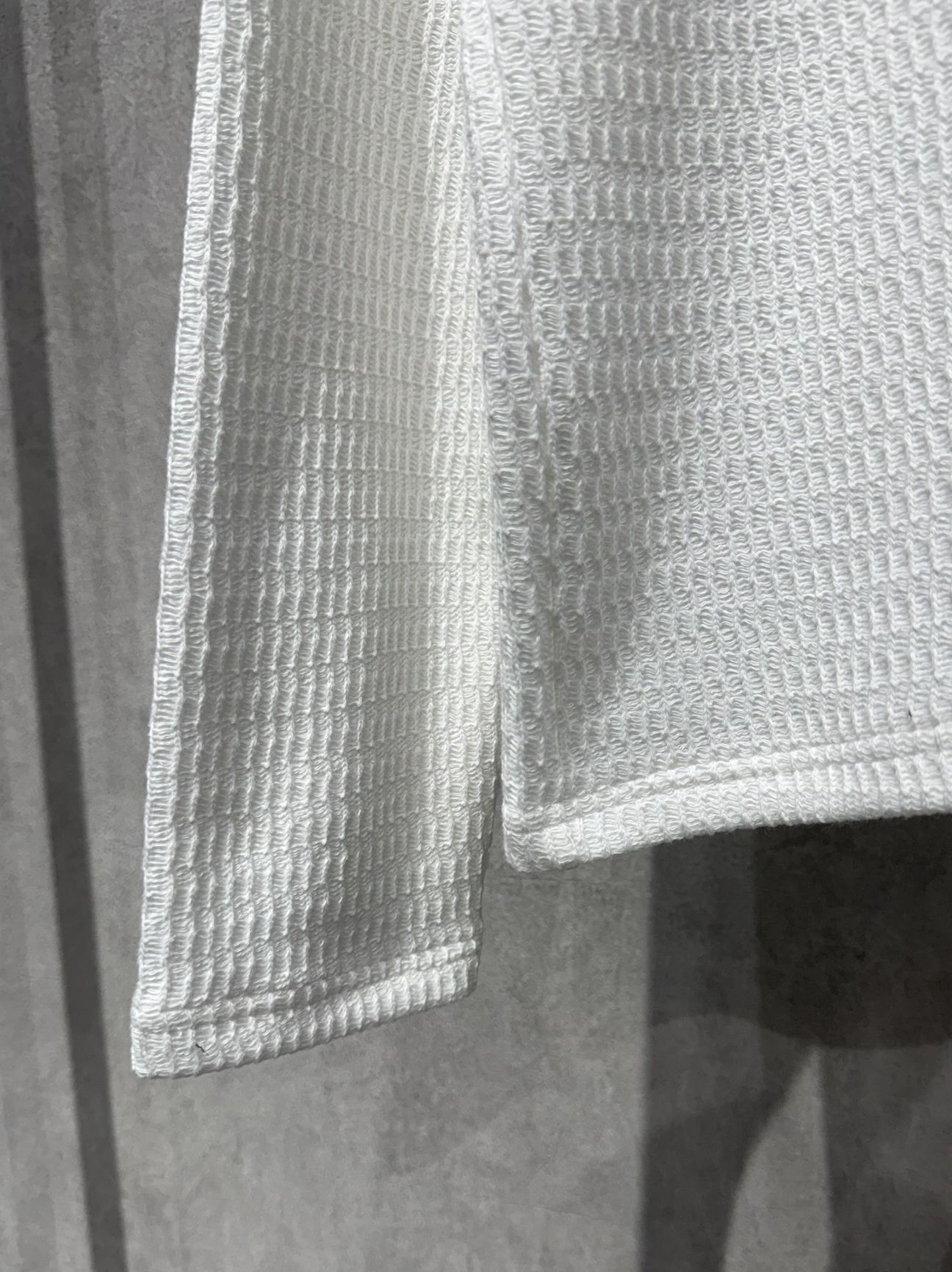 KNT HENRY / RC41-C-001 / コットンニットヘンリーネックロングTシャツ / ホワイト