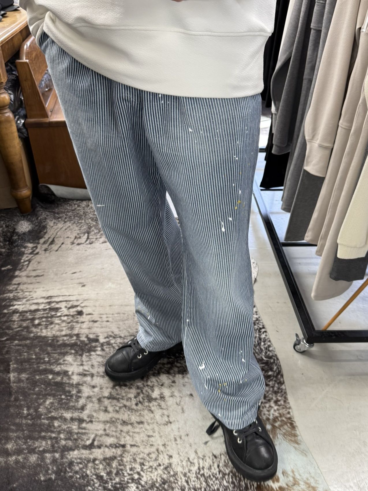WK PT / RC41-ST-042 / ワンタックワークデニムパンツ / ヒッコリー (8月中旬入荷予定)