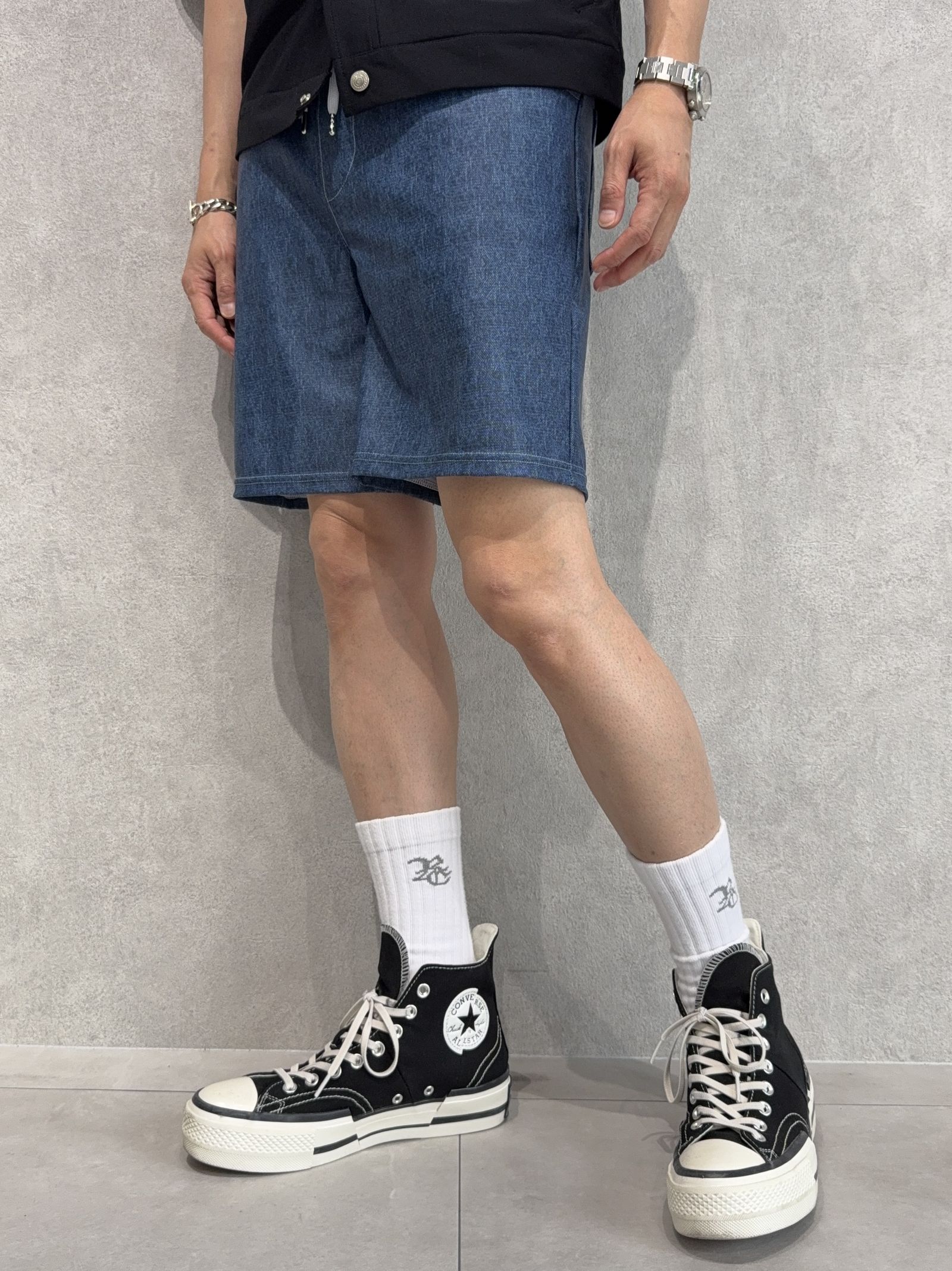 RUSH DENIM SHORTS / RC40-HP-003 / ラッシュガードデニムショーツ / ダークインディゴ