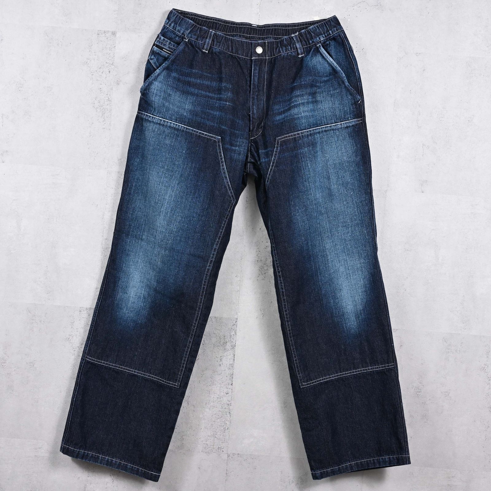 DOUBLE KNEE PT / RC39-ST-041 / ダブルニーワイドデニムパンツ / ダークインディゴ (2月中旬入荷予定)