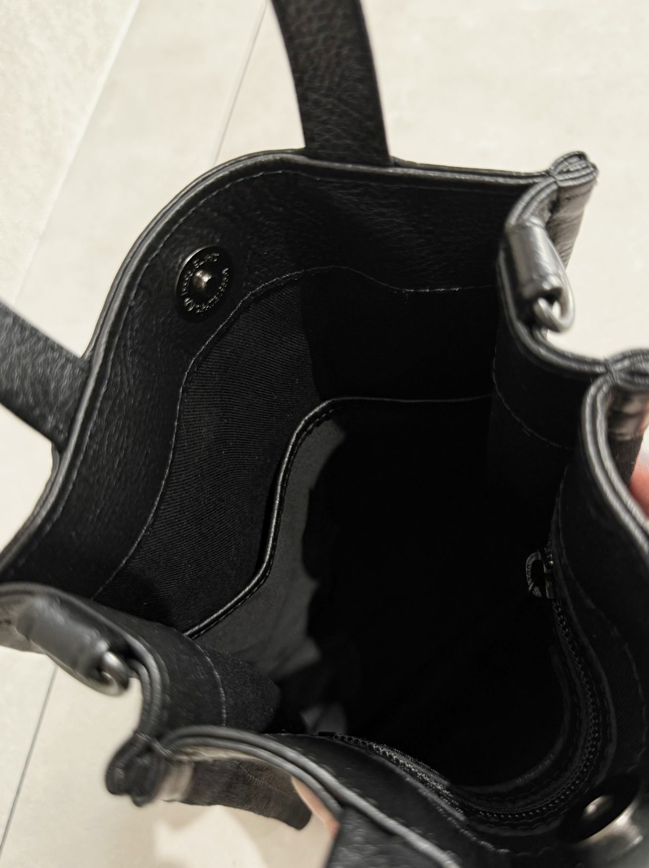 DENIM MINI TOTE BAG / RC41-BAG-001RD / デニムミニトートショルダーバッグ / ブラック